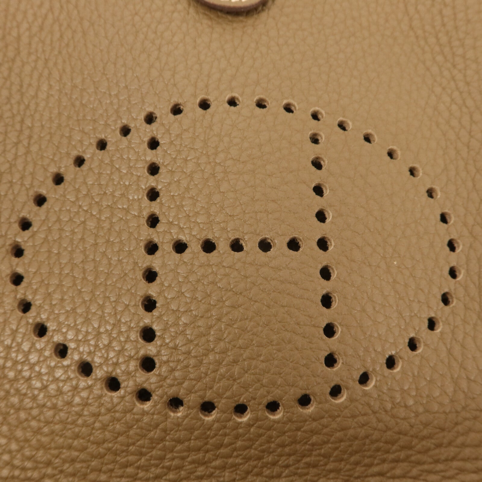 HERMES Clemence皮革Evelyne TPM肩背袋Etoupe