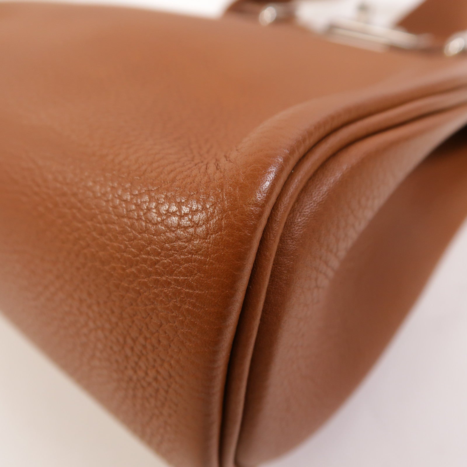 HERMES Barenia皮革Hac A Dos PM銀扣背包Fauve