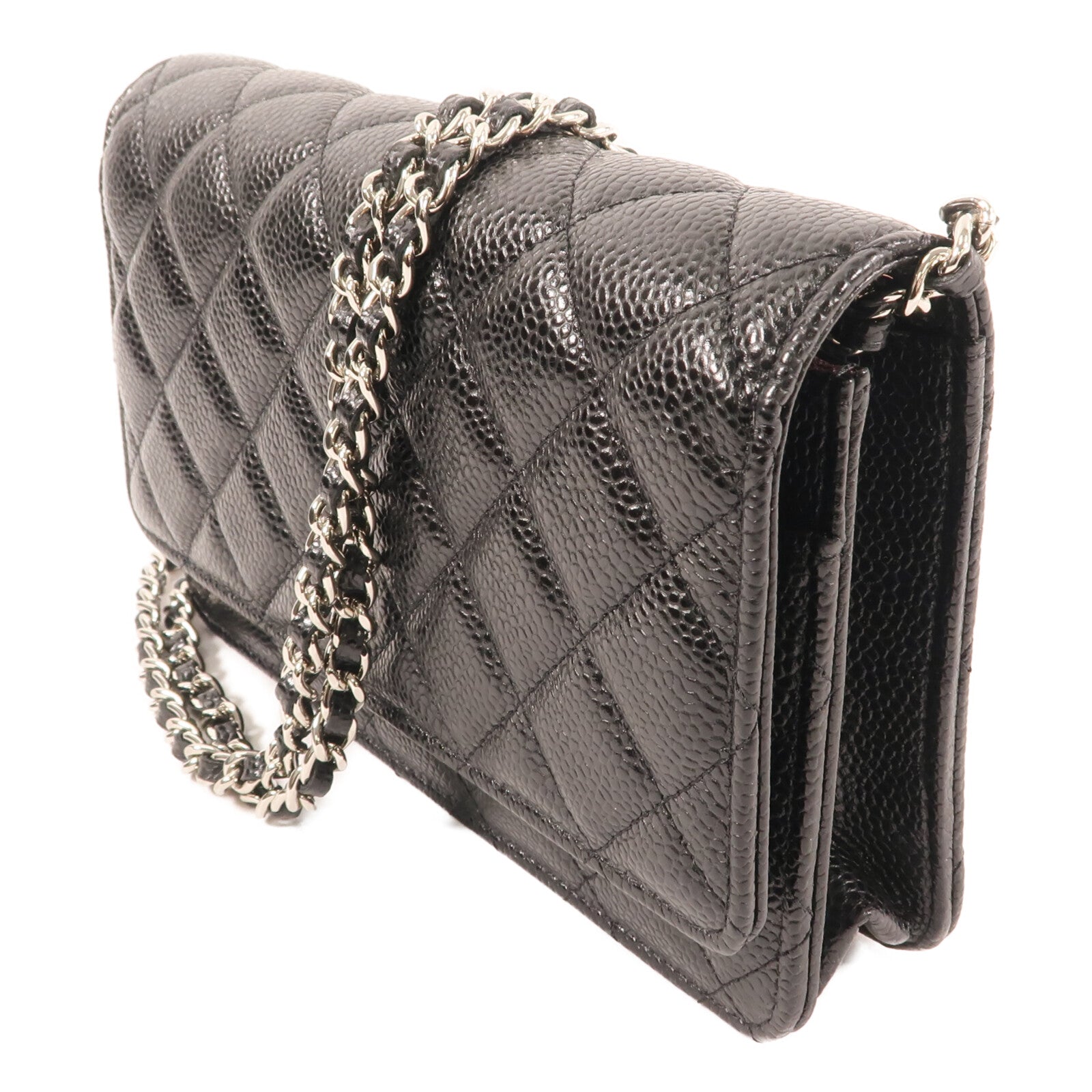 CHANEL WOC Wallet On Chain銀扣鏈帶肩背袋