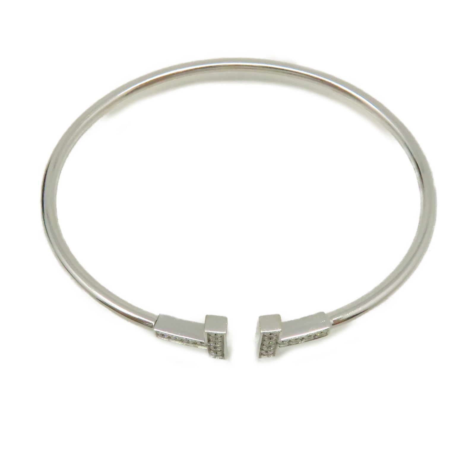 TIFFANY＆CO 【激減優惠】18K白金T Wire Bracelet鑽石手鏈