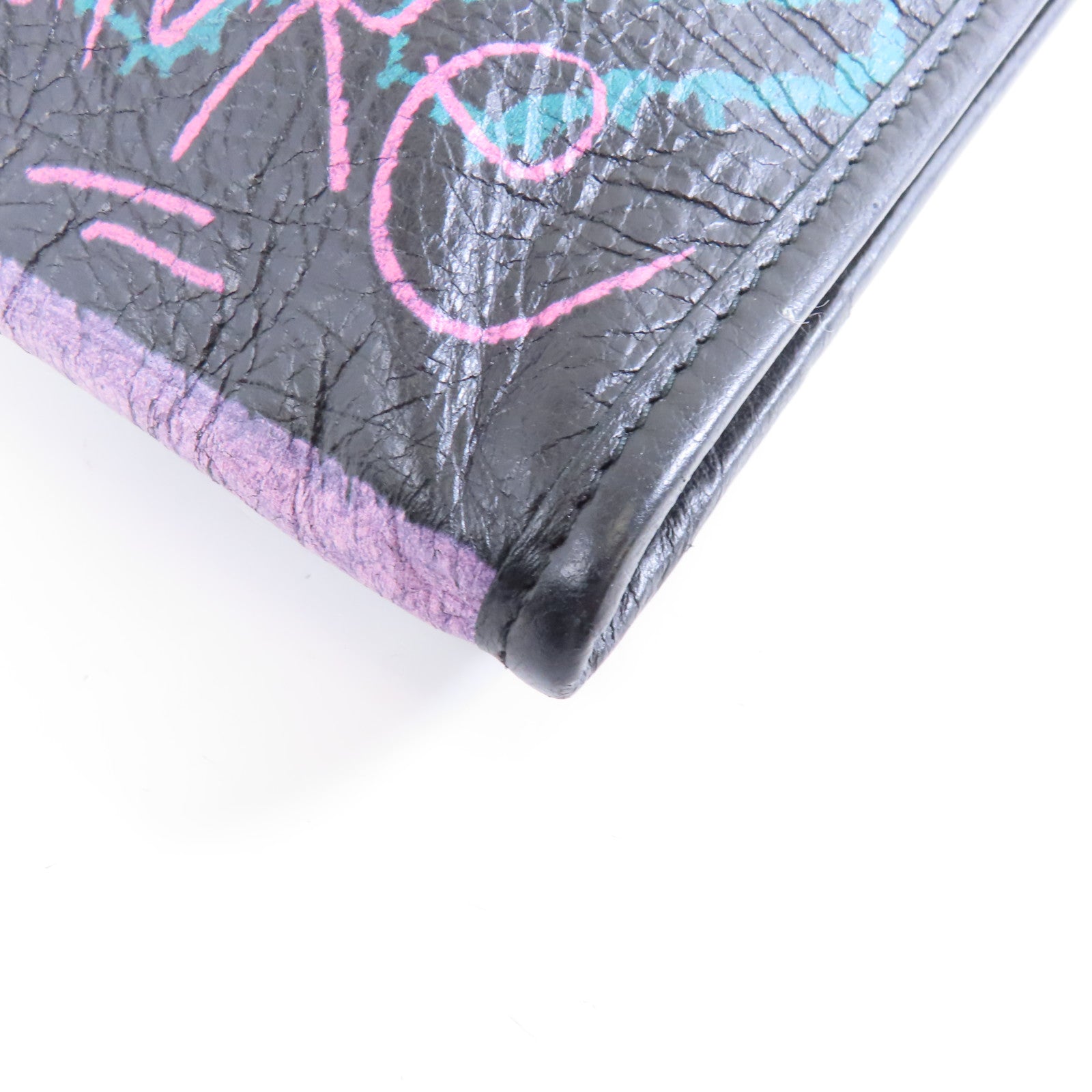 BALENCIAGA 【激減優惠】牛皮皮革Clutch Bag銀扣手拿包黑色