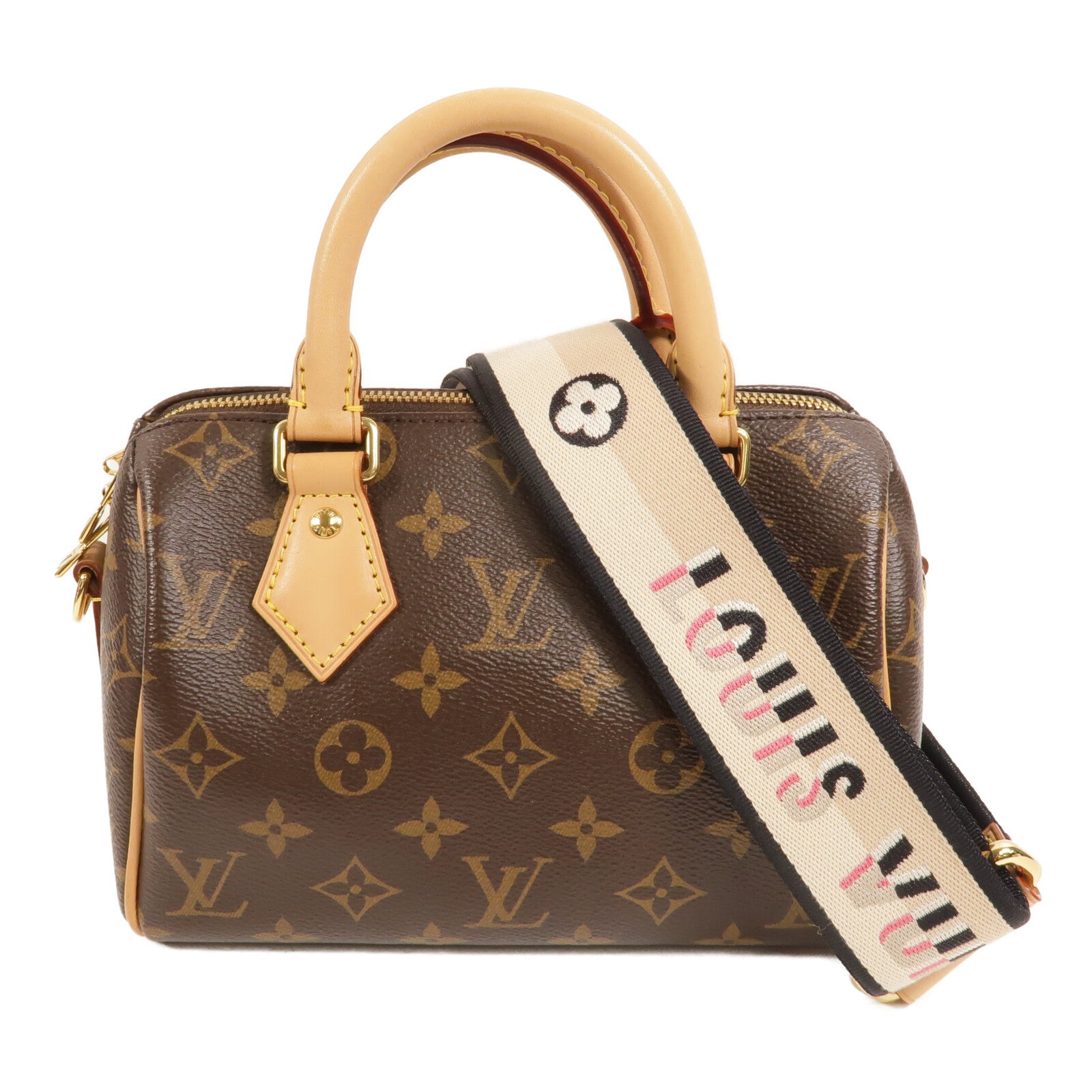 LOUIS VUITTON Monogram Speedy Bandouliere 20金扣手挽肩背兩用袋
