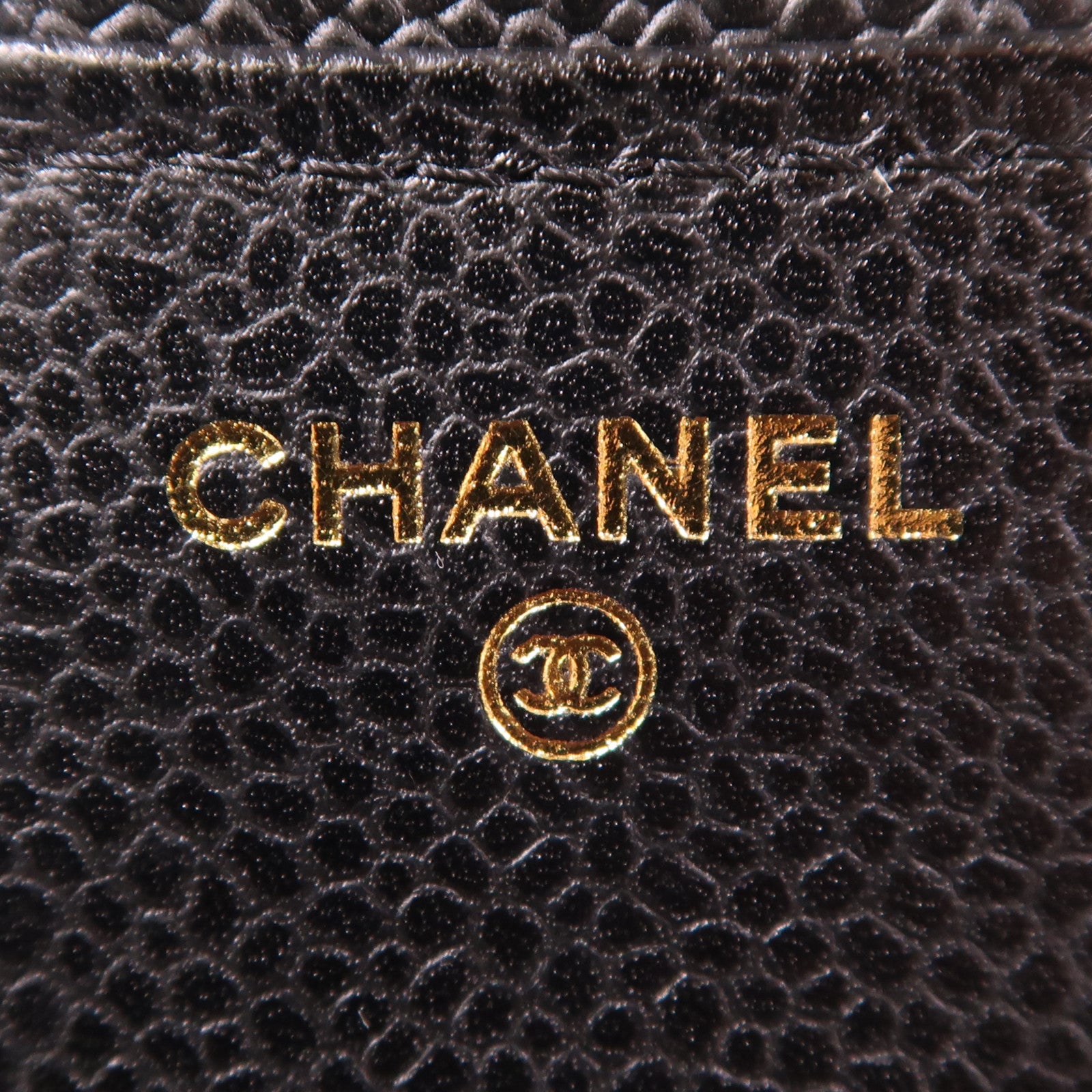 CHANEL 牛皮皮革Wallet金扣錢包