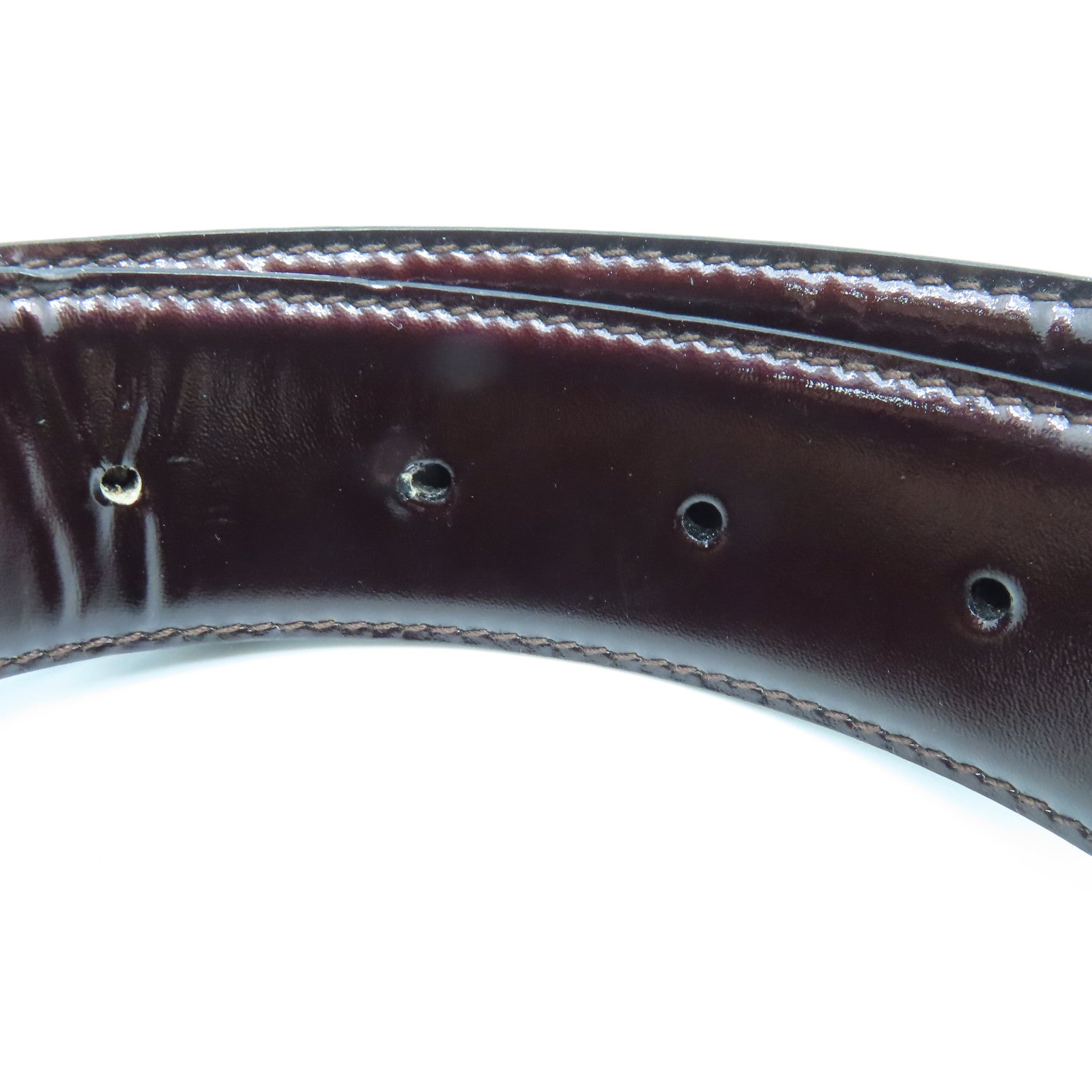 GUCCI 【激減優惠】牛皮皮革Belt銀扣皮帶黑色/啡色