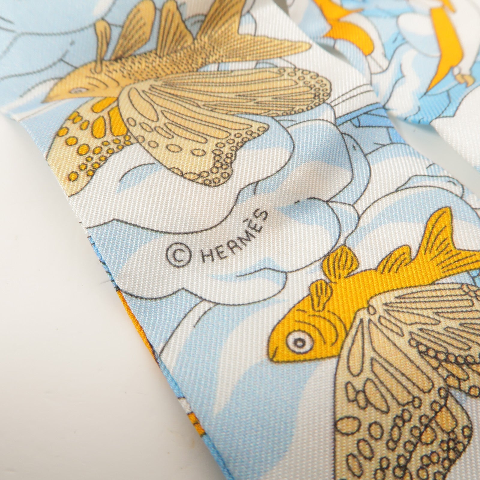 HERMES 絲質Twilly絲巾