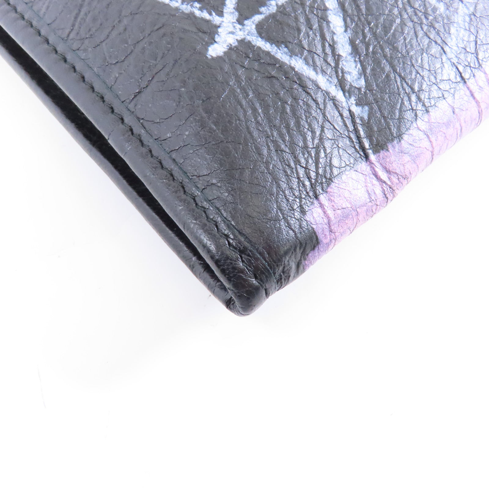 BALENCIAGA 【激減優惠】牛皮皮革Clutch Bag銀扣手拿包黑色