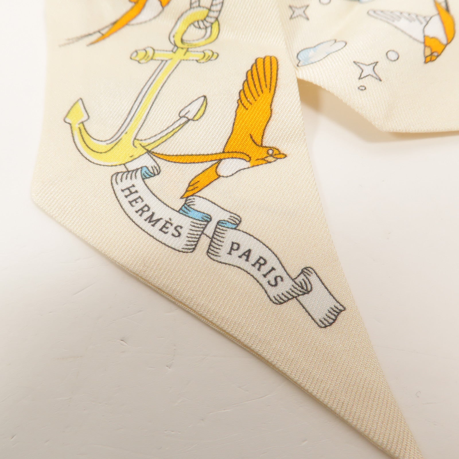 HERMES 絲質Twilly絲巾