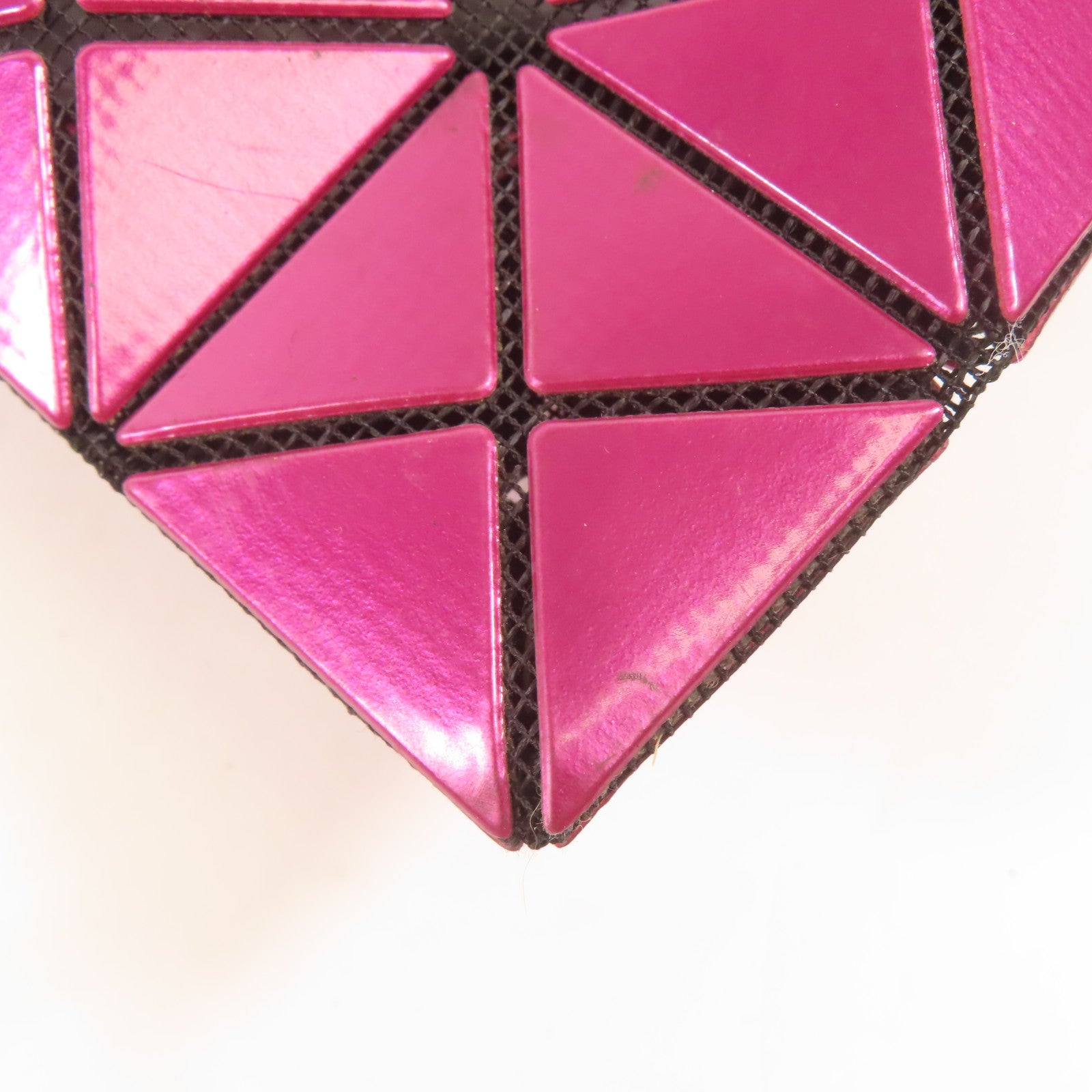 BAO BAO ISSEYMIYAKE Tote Bag Handbag PVC Purplish Red