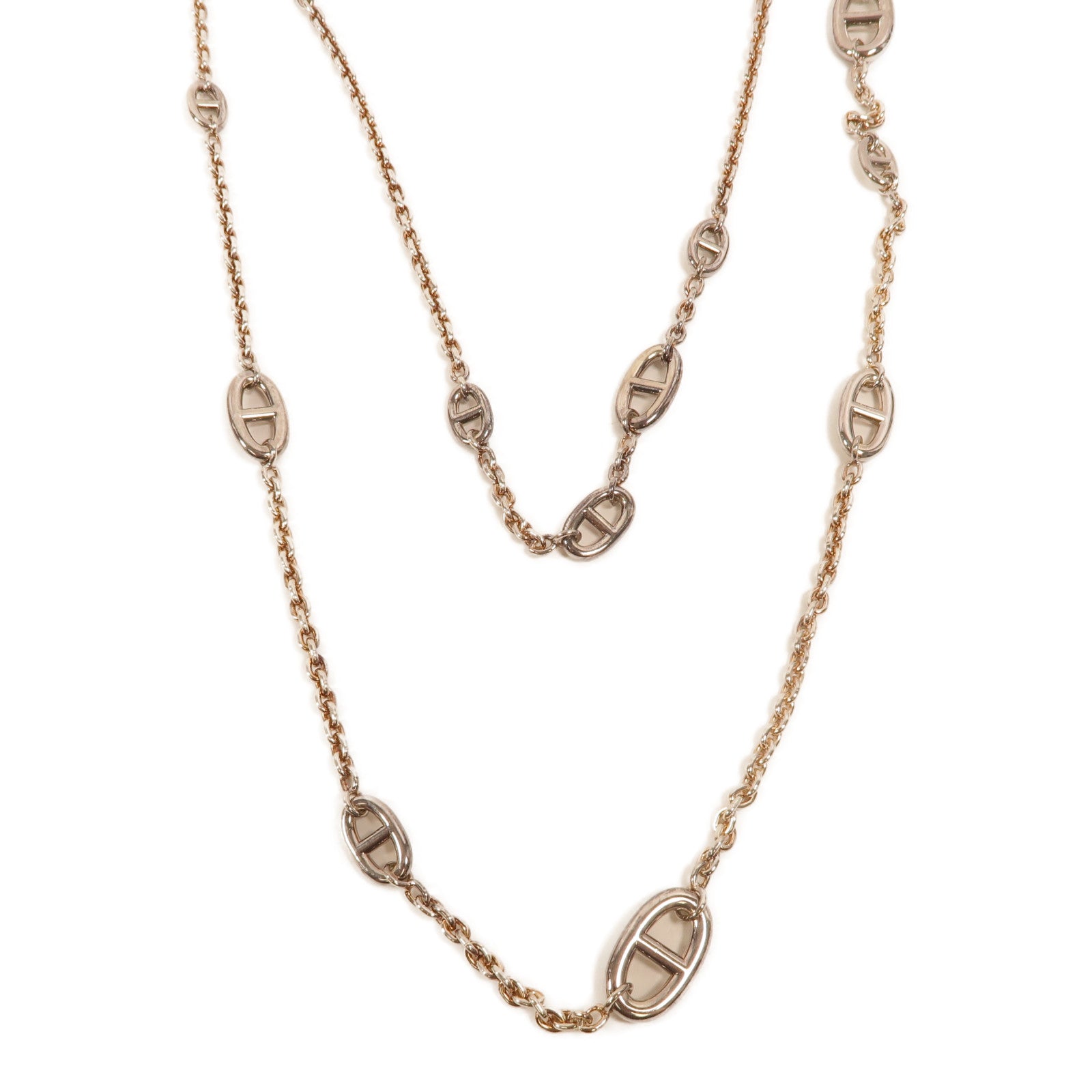HERMES 925純銀Farandole Long Necklace 160項鍊