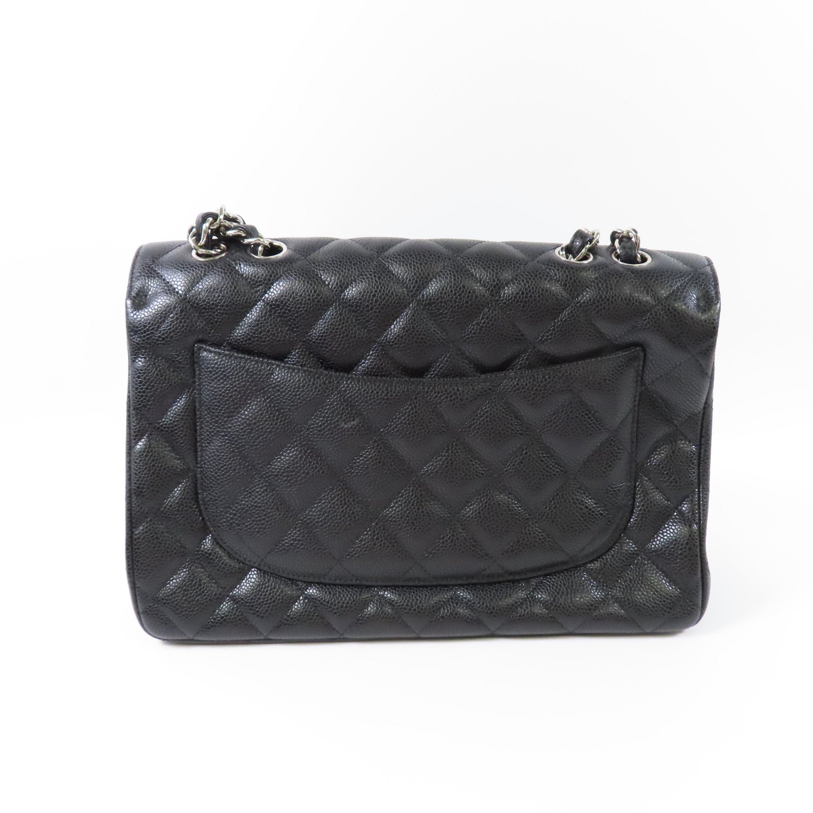 CHANEL 牛皮皮革Large Classic金扣鏈帶肩背袋