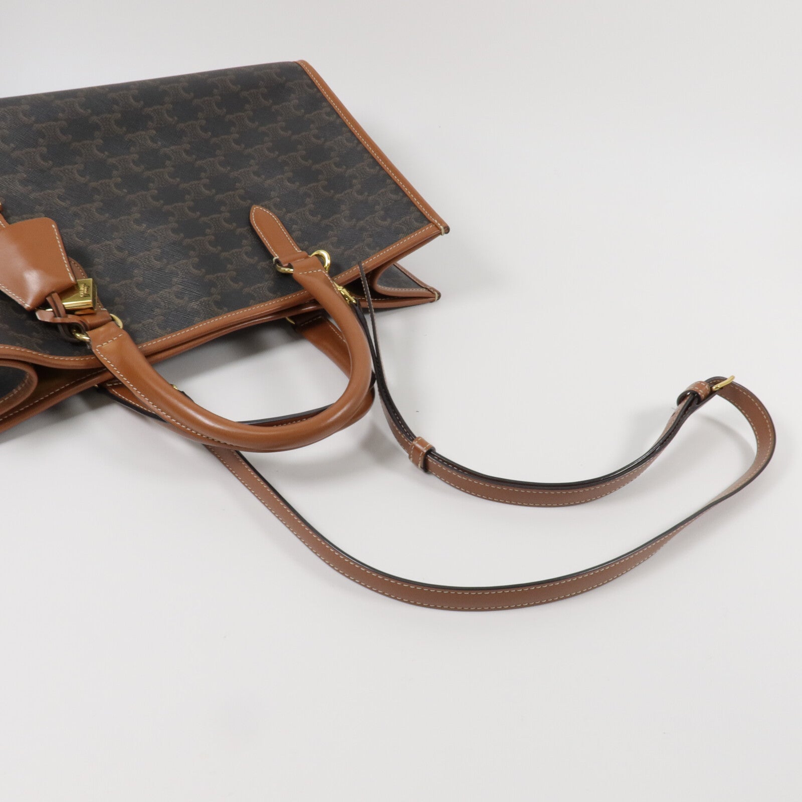 CELINE 塗層帆布Horizontal Cabas手挽肩背兩用袋