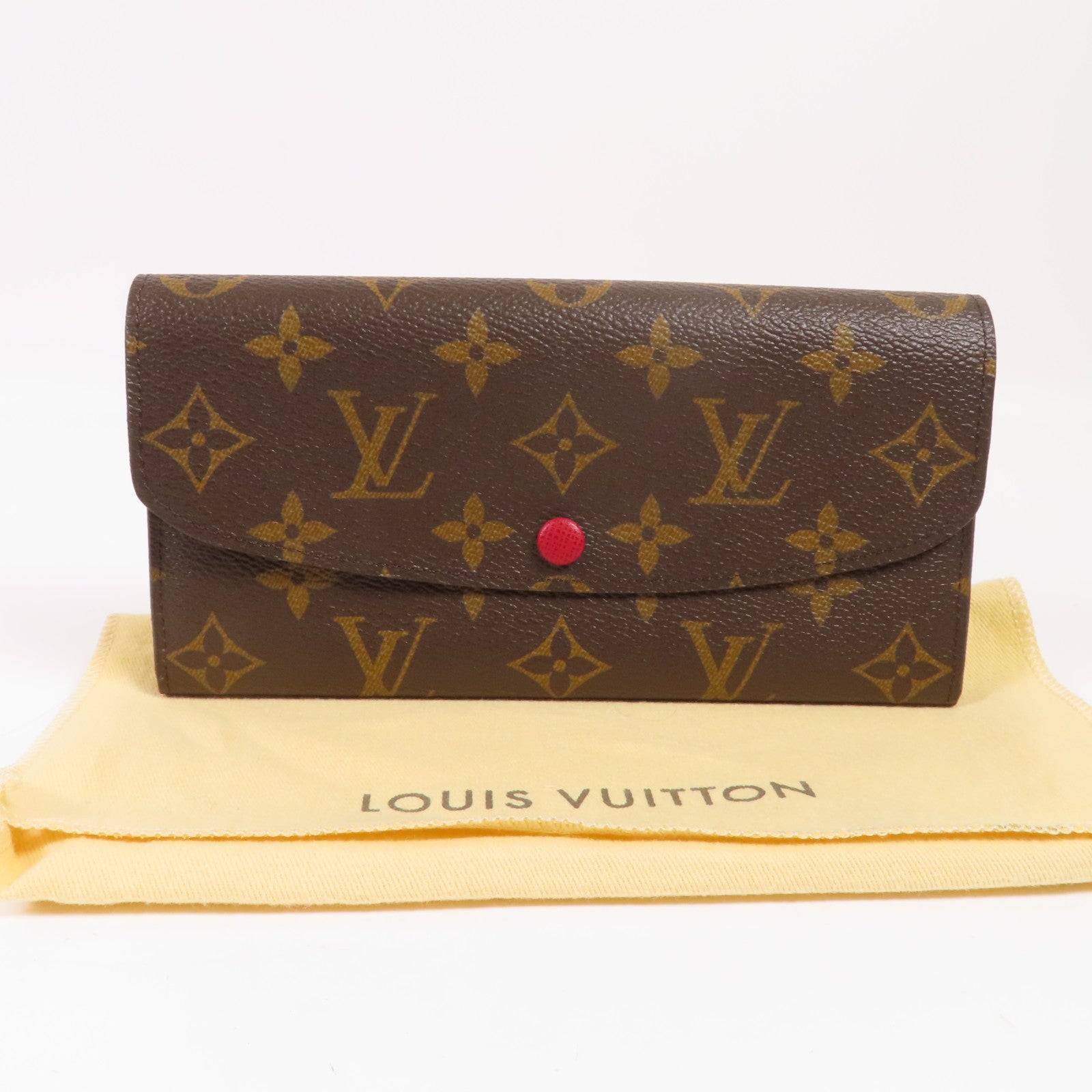 LOUIS VUITTON 【激減優惠】Monogram Emilie Long Wallet金扣長錢包