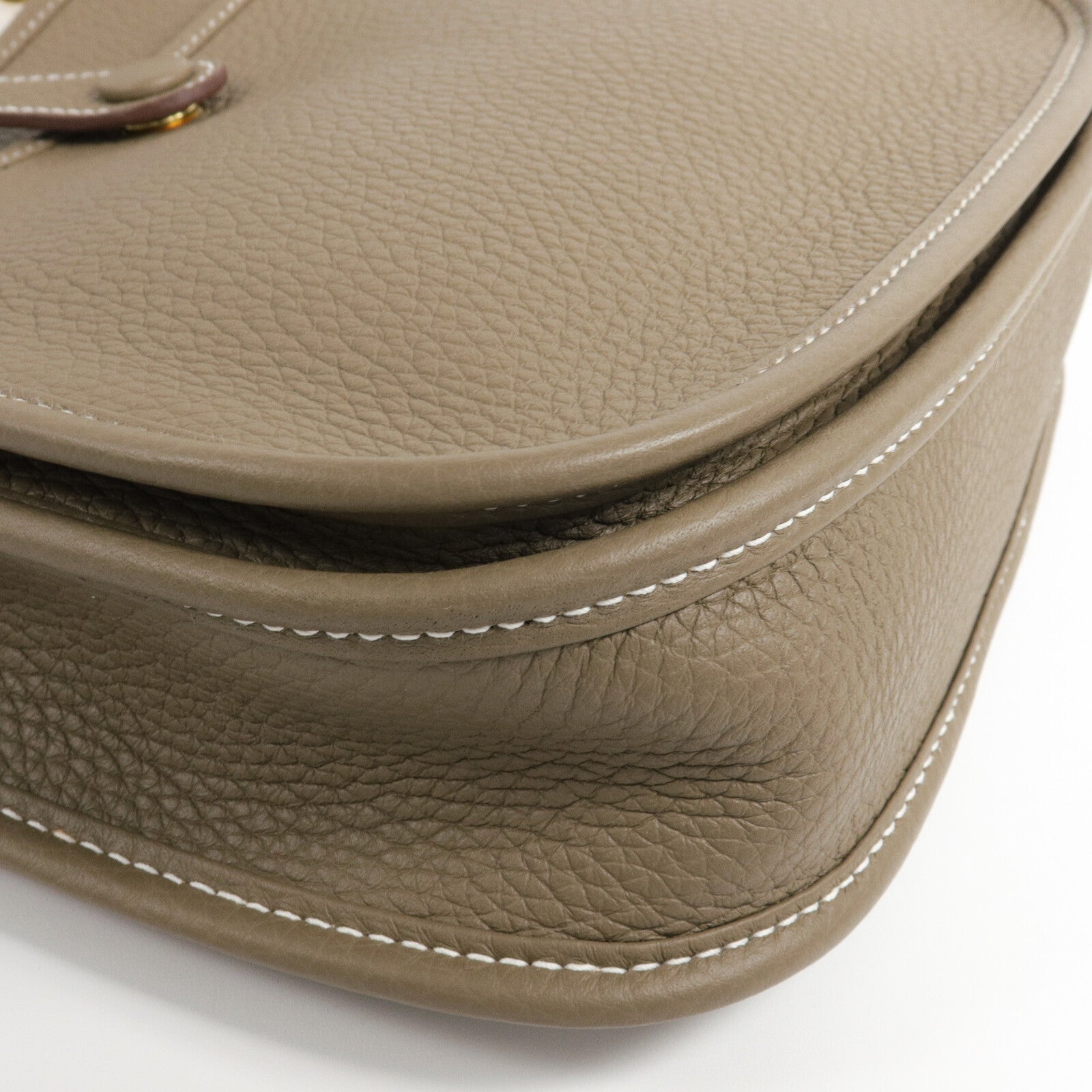 HERMES Clemence皮革Evelyne 23肩背袋Etoupe