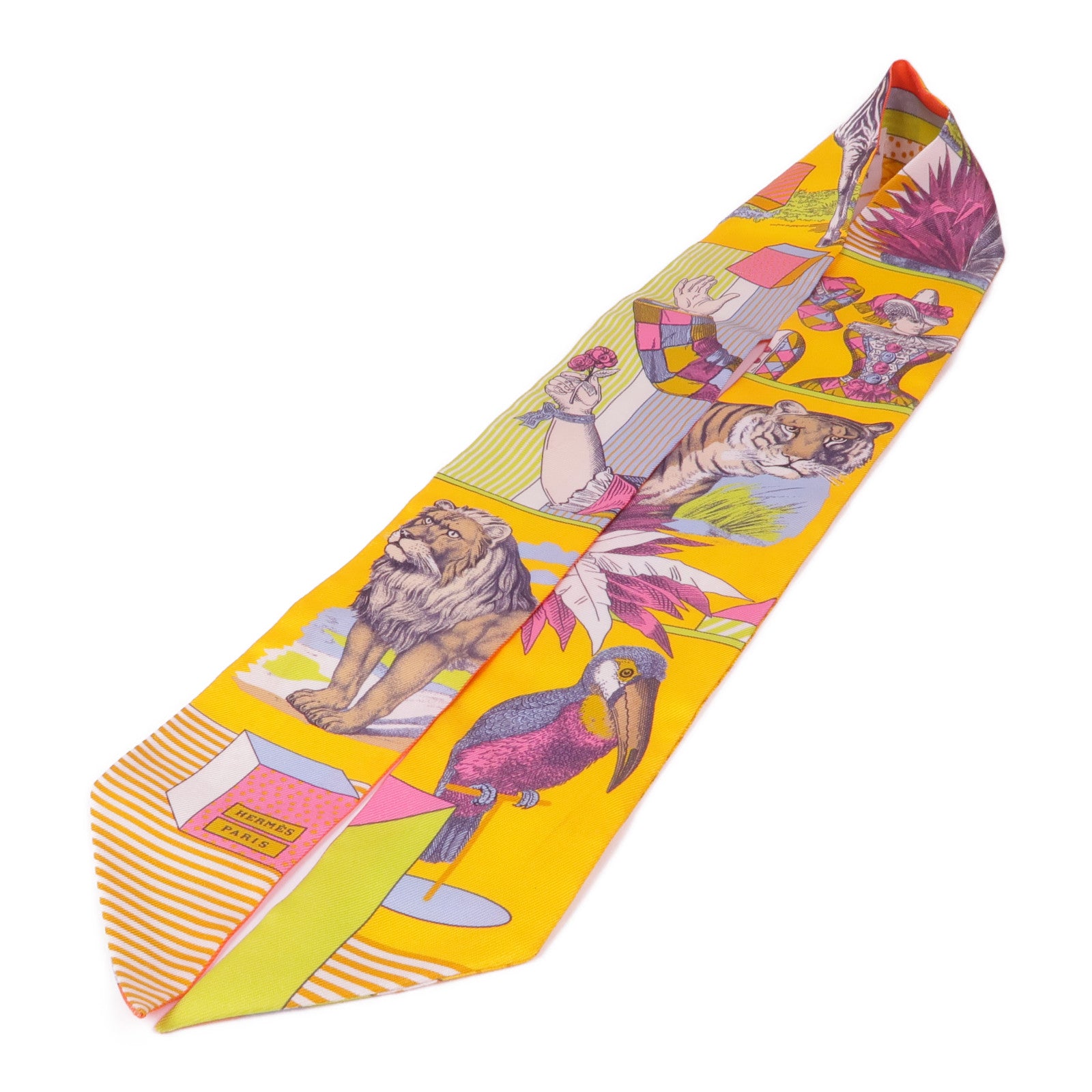 HERMES 絲質Twilly絲巾