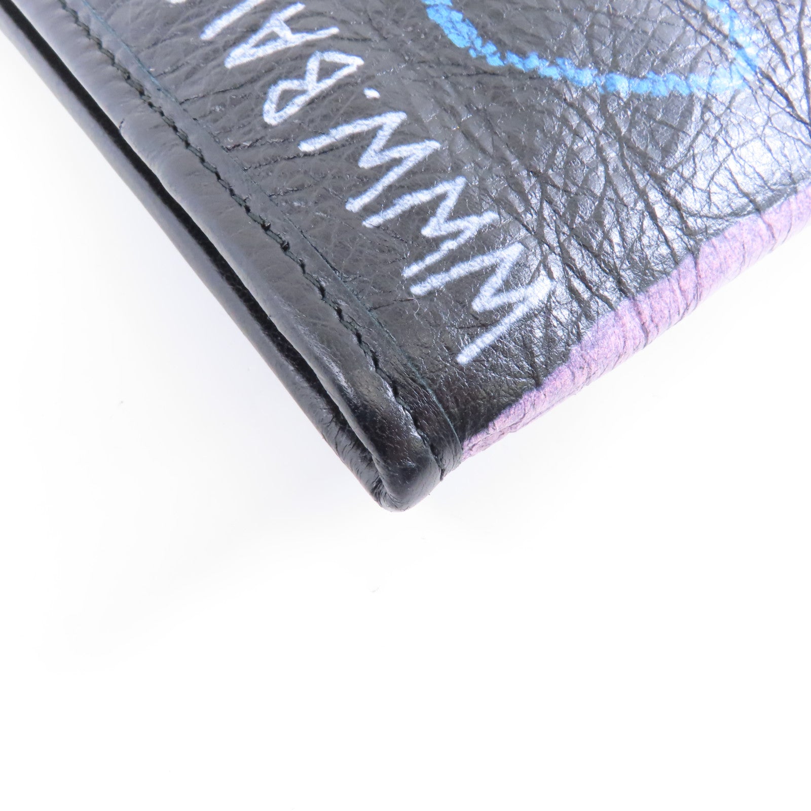 BALENCIAGA 【激減優惠】牛皮皮革Clutch Bag銀扣手拿包黑色