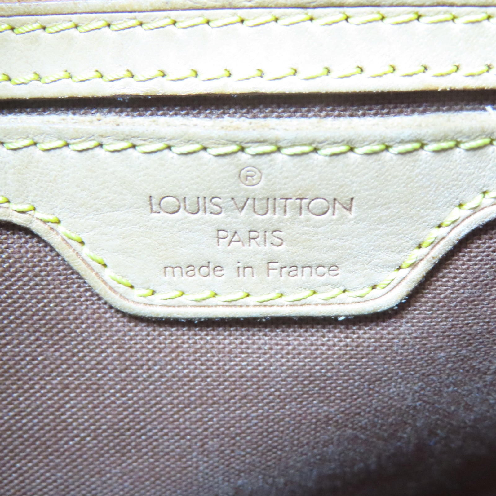 LOUIS VUITTON Monogram Montsouris GM金扣背包啡色