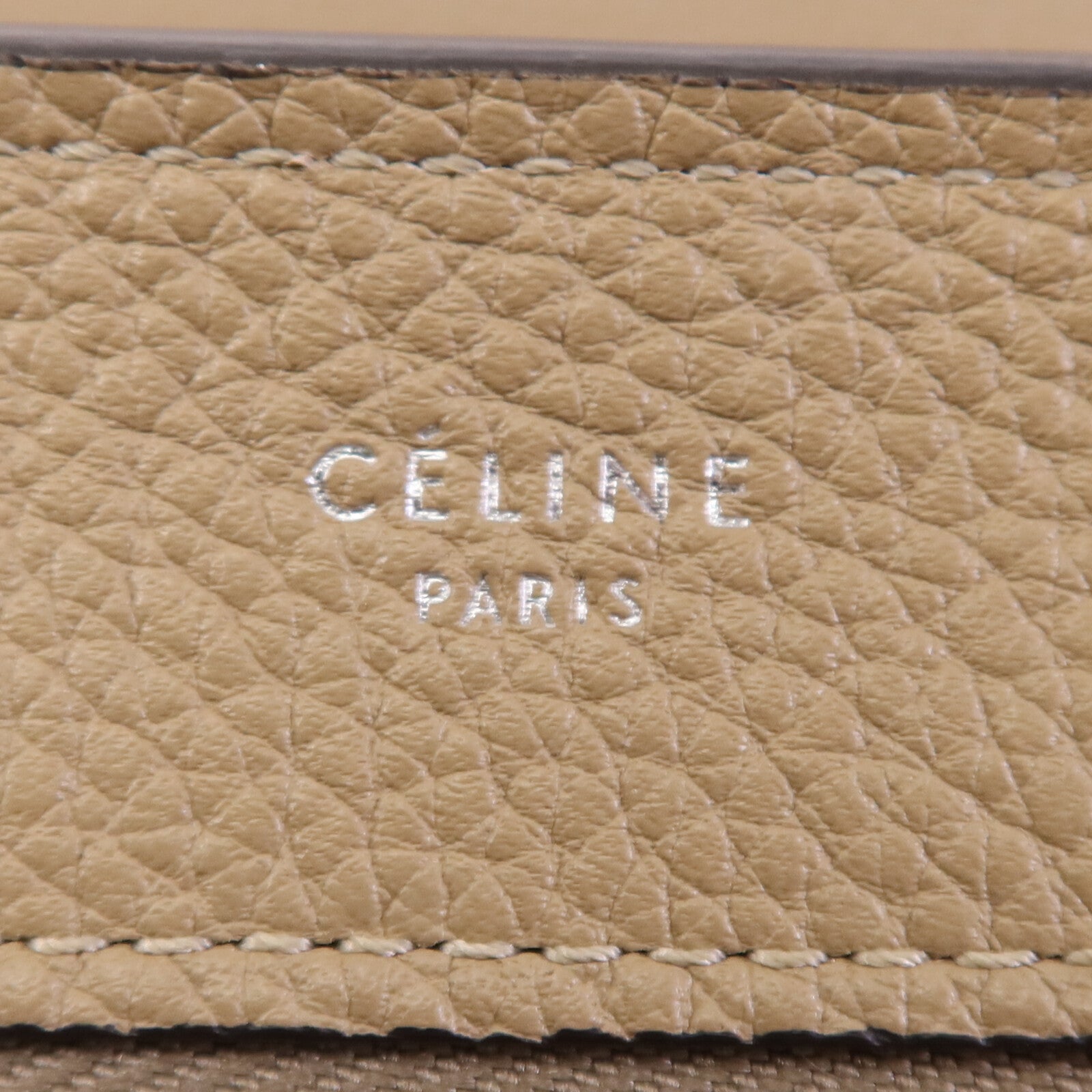 CELINE 【激減優惠】牛皮皮革Trapeze銀扣手挽肩背兩用袋