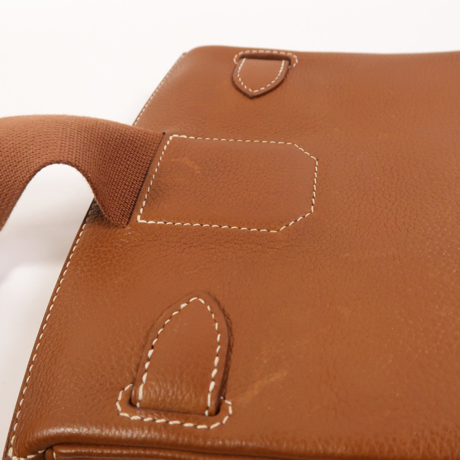 HERMES Barenia皮革Hac A Dos PM銀扣背包Fauve