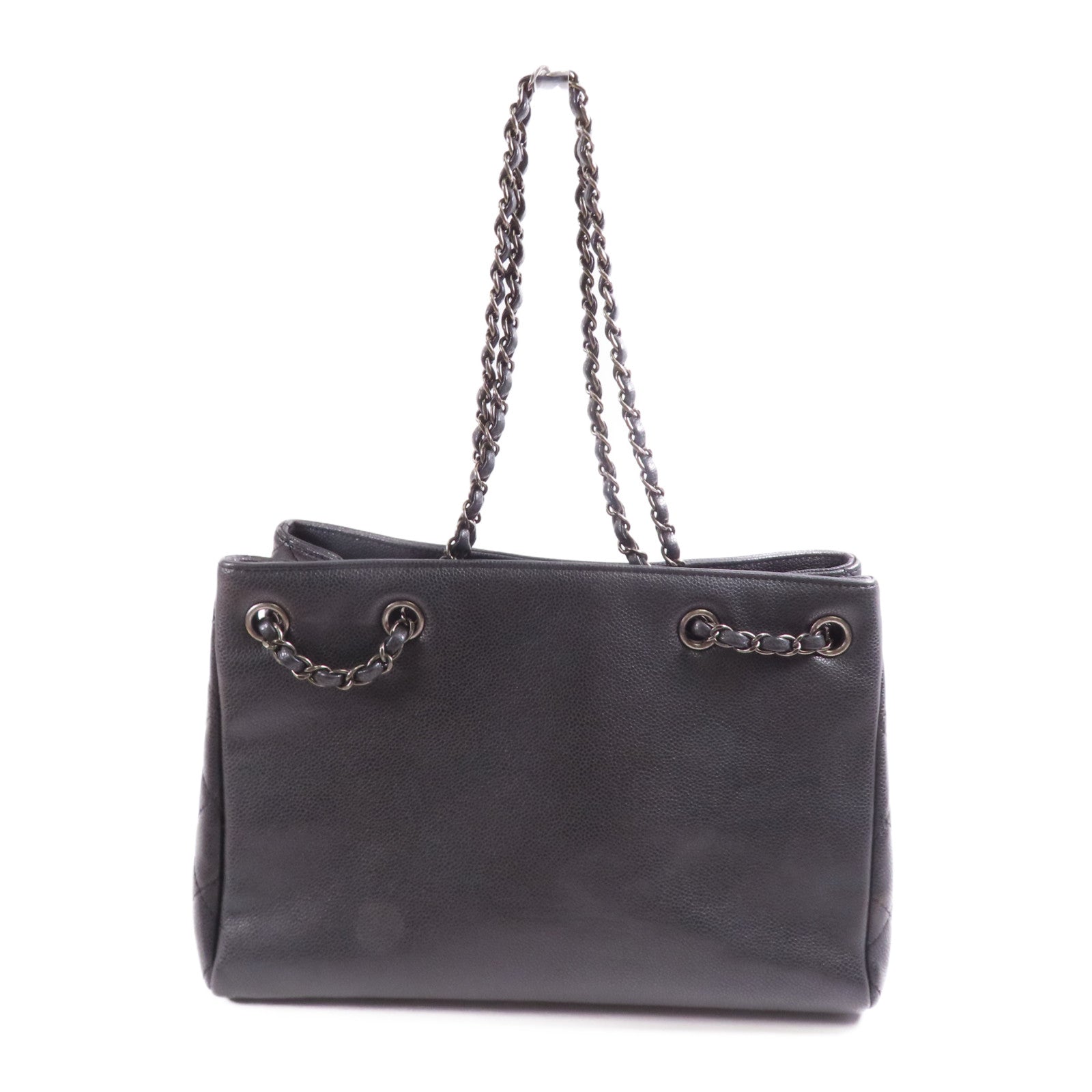 CHANEL 【激減優惠】牛皮皮革Shoulder Bag銀扣肩背袋