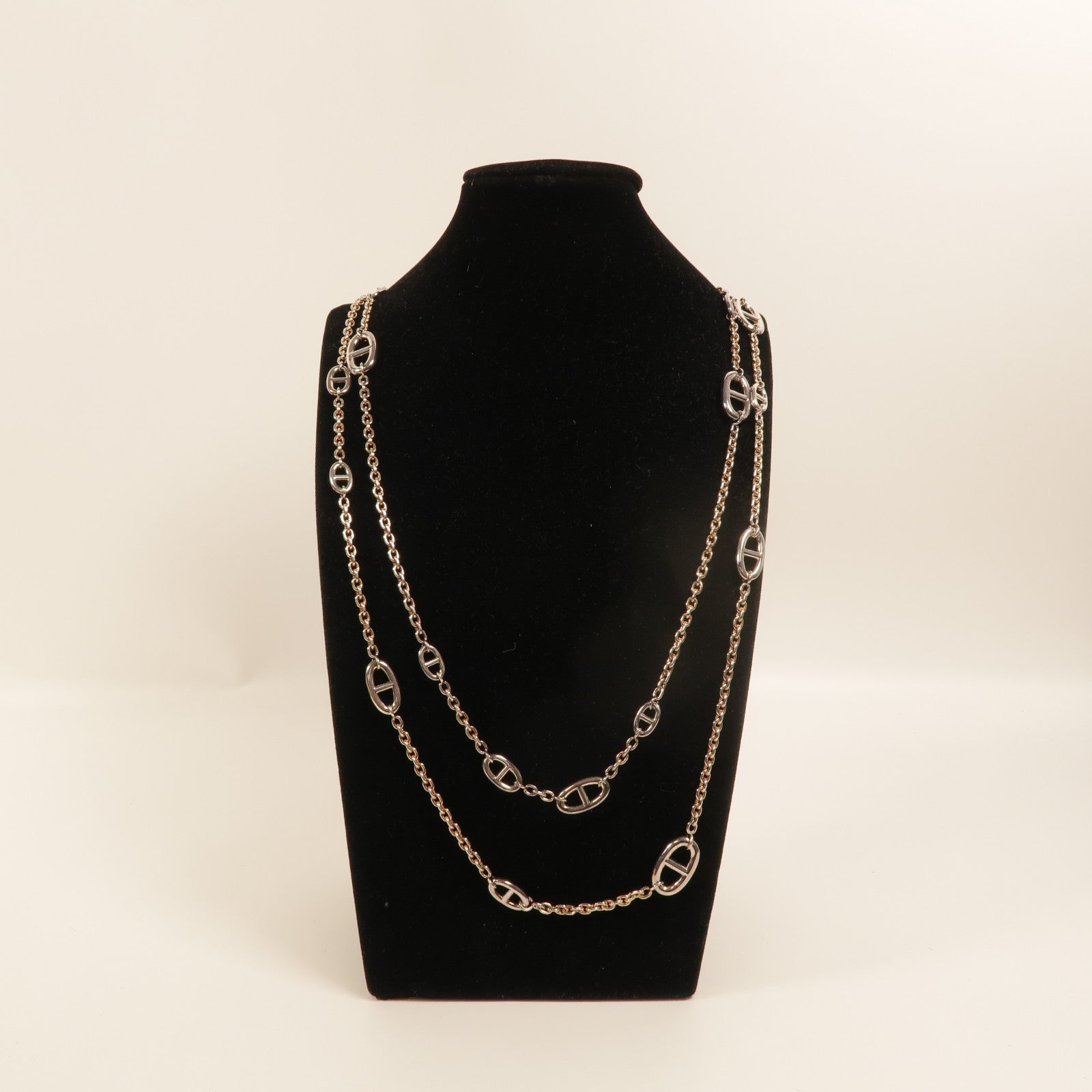 HERMES 925純銀Farandole Long Necklace 160項鍊