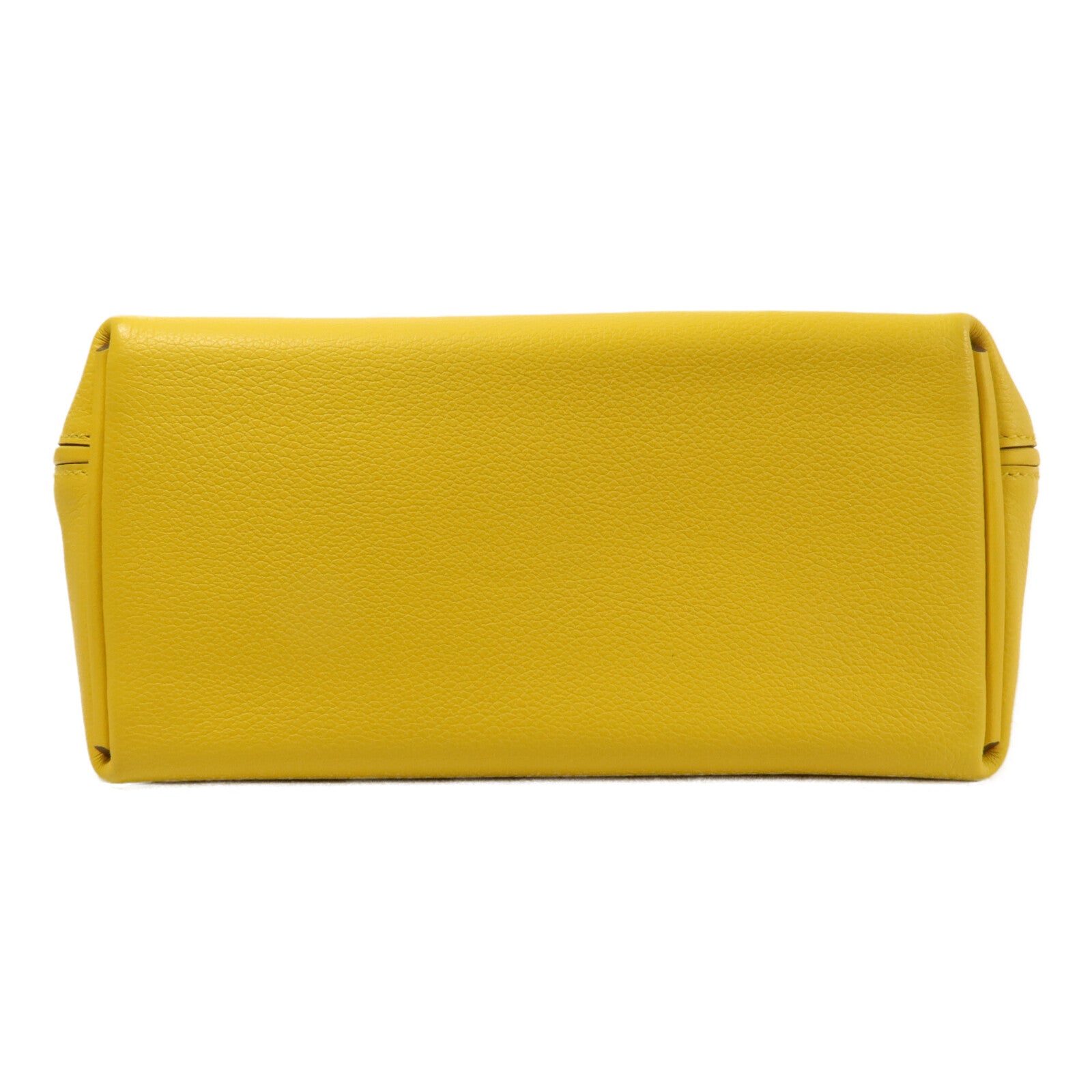 HERMES Evercolor皮革24/24 Mini手挽肩背兩用袋Jaune Citron