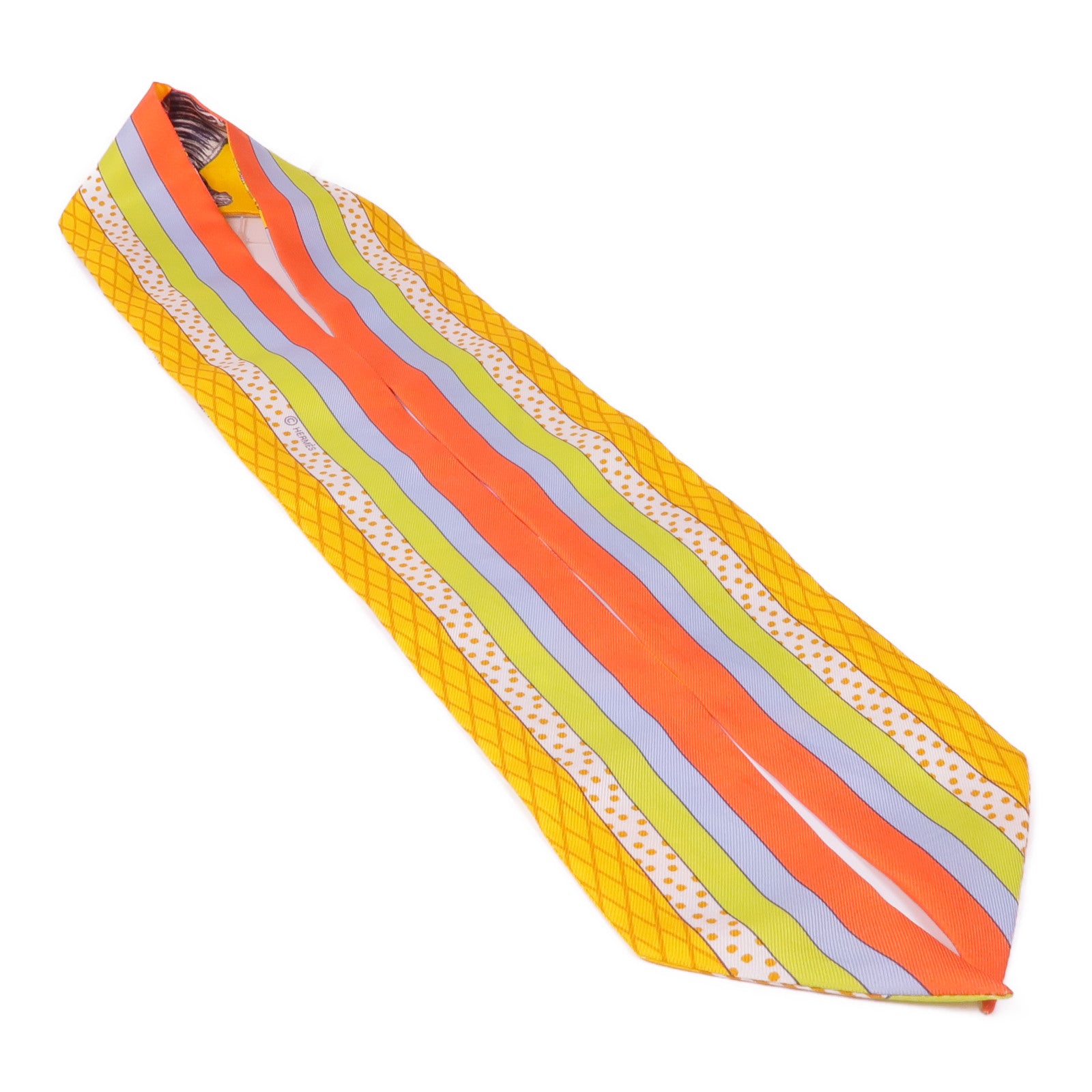 HERMES 絲質Twilly絲巾