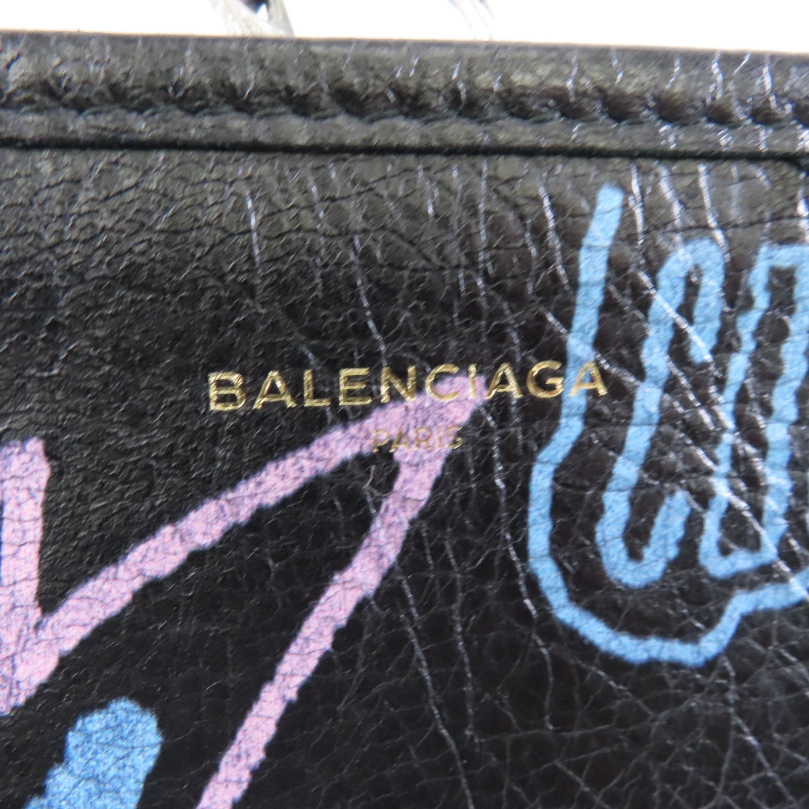 BALENCIAGA 【激減優惠】牛皮皮革Clutch Bag銀扣手拿包黑色