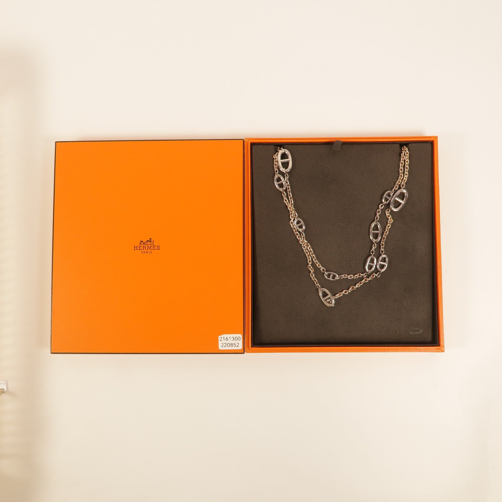 HERMES 925純銀Farandole Long Necklace 160項鍊