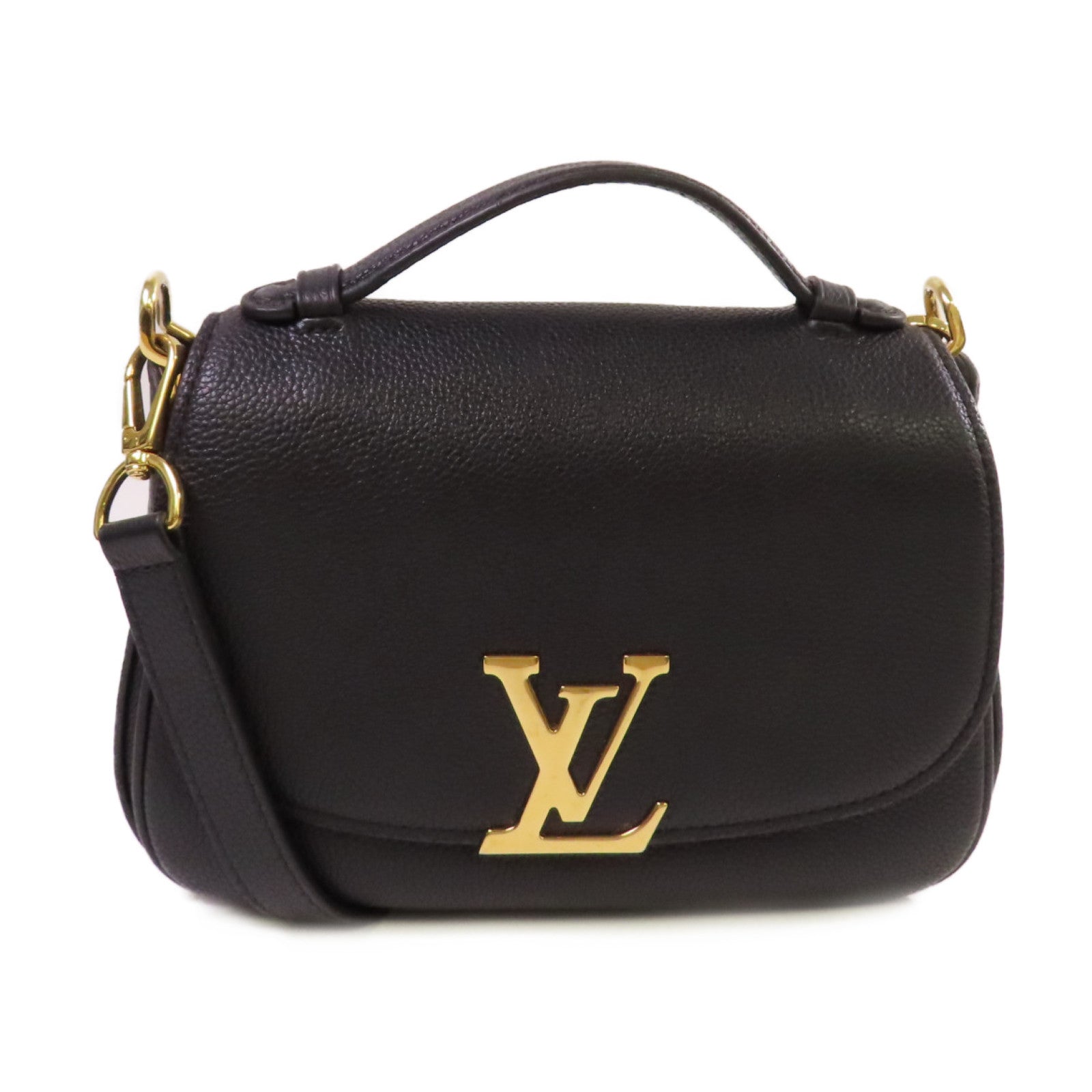 LOUIS VUITTON 牛皮皮革Vivienne NM Shoulder Bag金扣肩背袋黑色