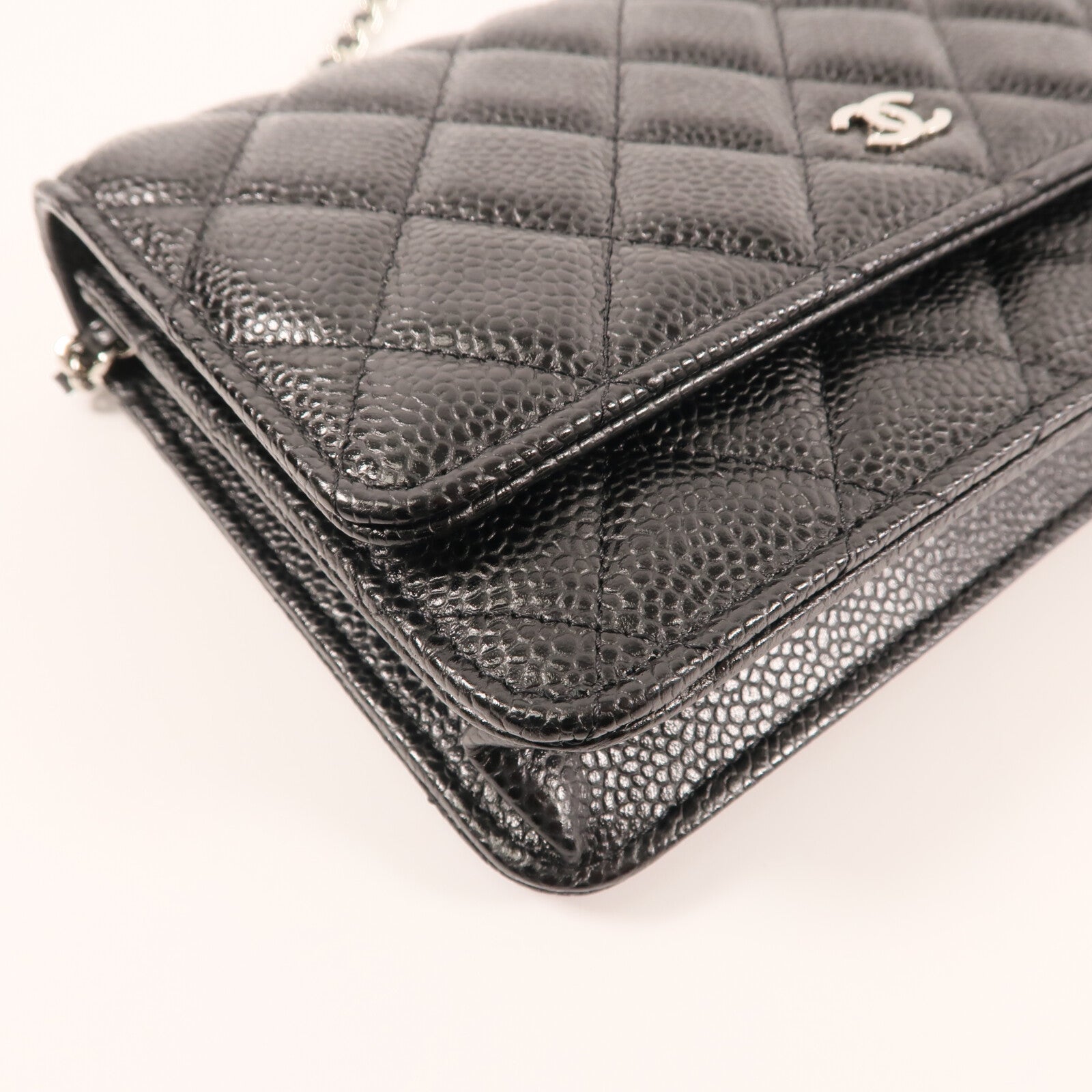CHANEL WOC Wallet On Chain銀扣鏈帶肩背袋
