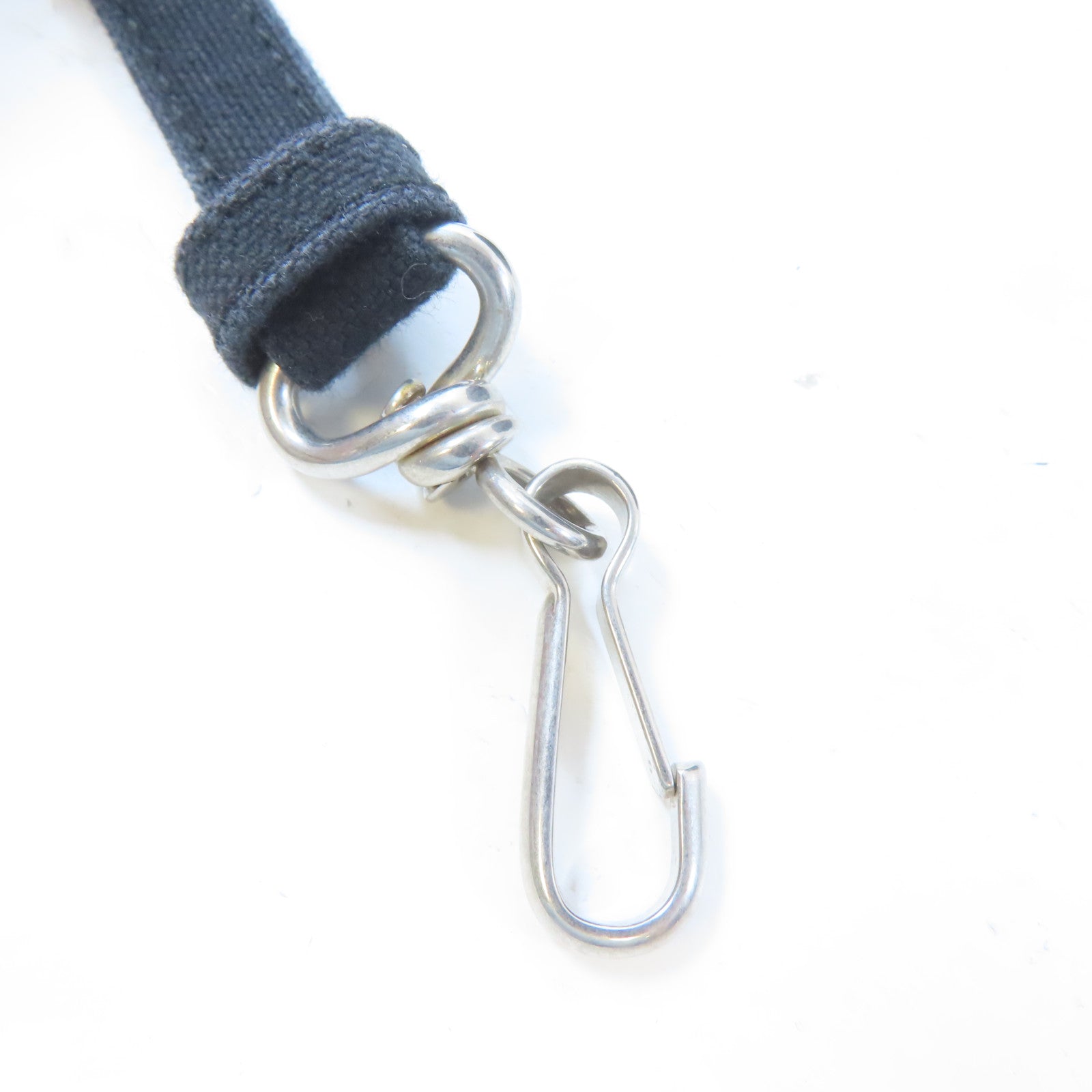 BALENCIAGA 帆布Wave Tote XS銀扣手挽肩背兩用袋黑色