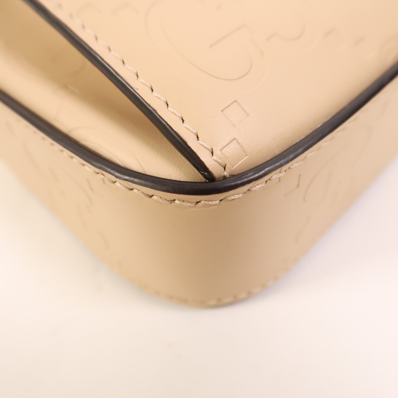GUCCI 牛皮皮革Chain Shoulder金扣鏈帶肩背袋