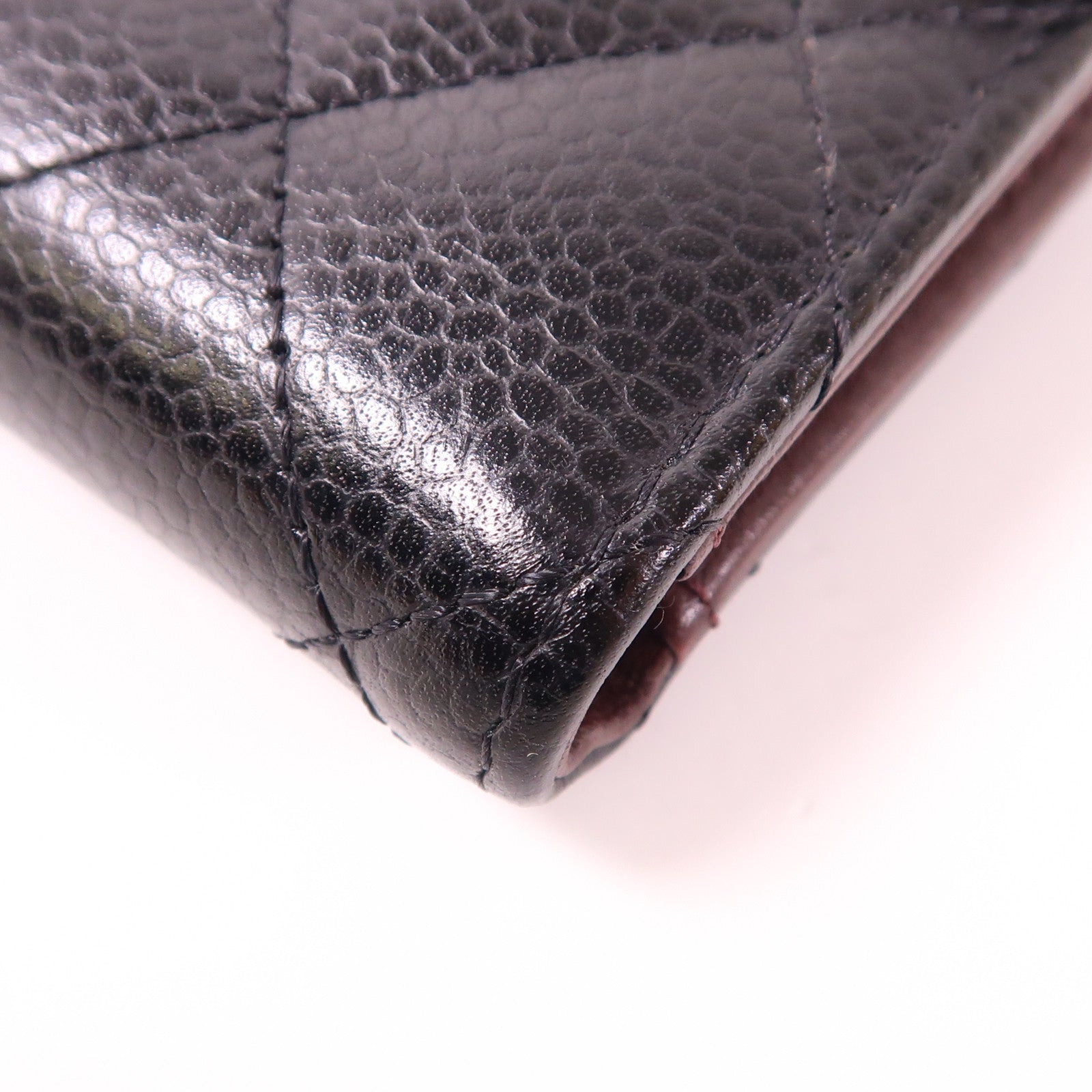 CHANEL 牛皮皮革Wallet金扣錢包