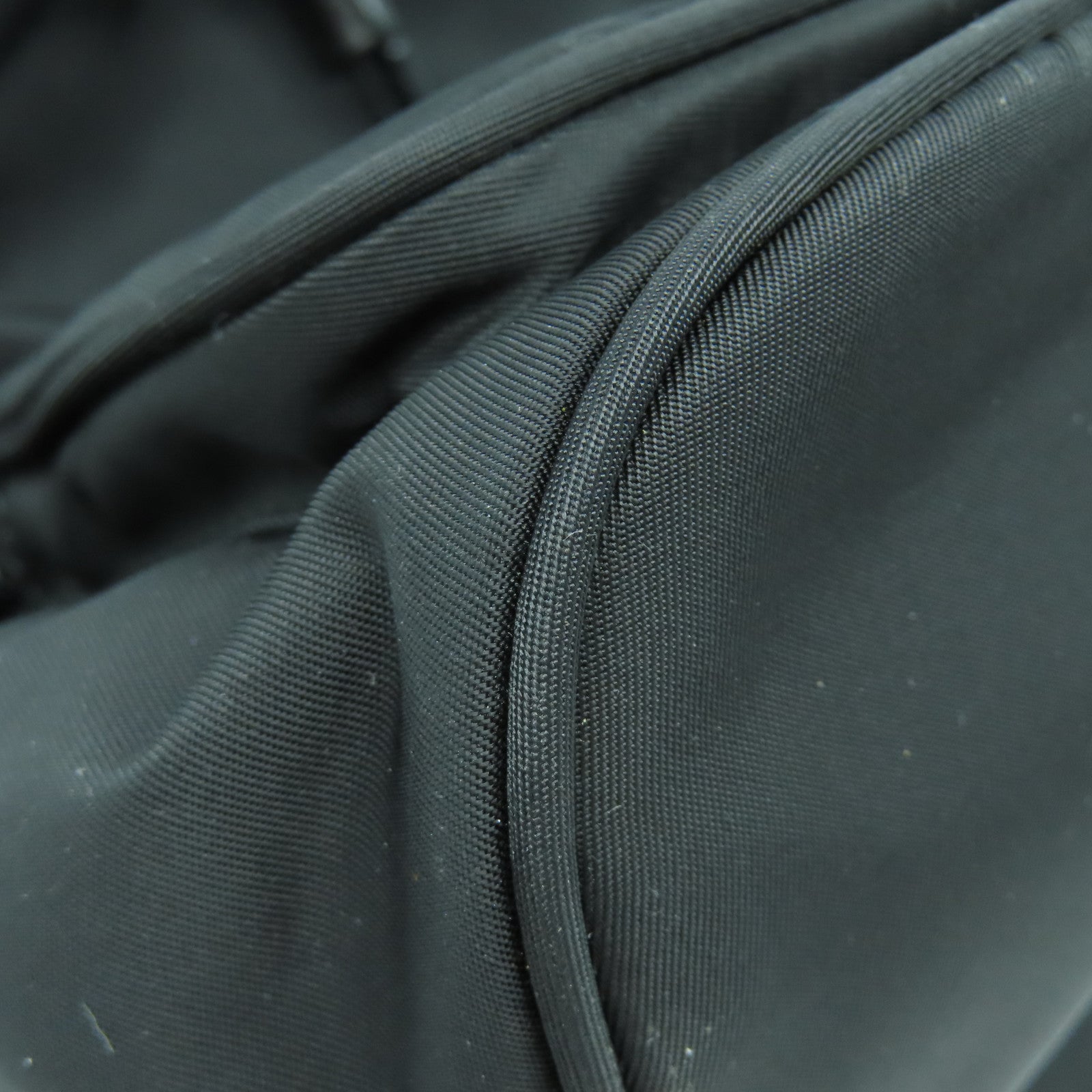 PRADA 尼龍2 Way Shoulder銀扣手挽肩背兩用袋黑色