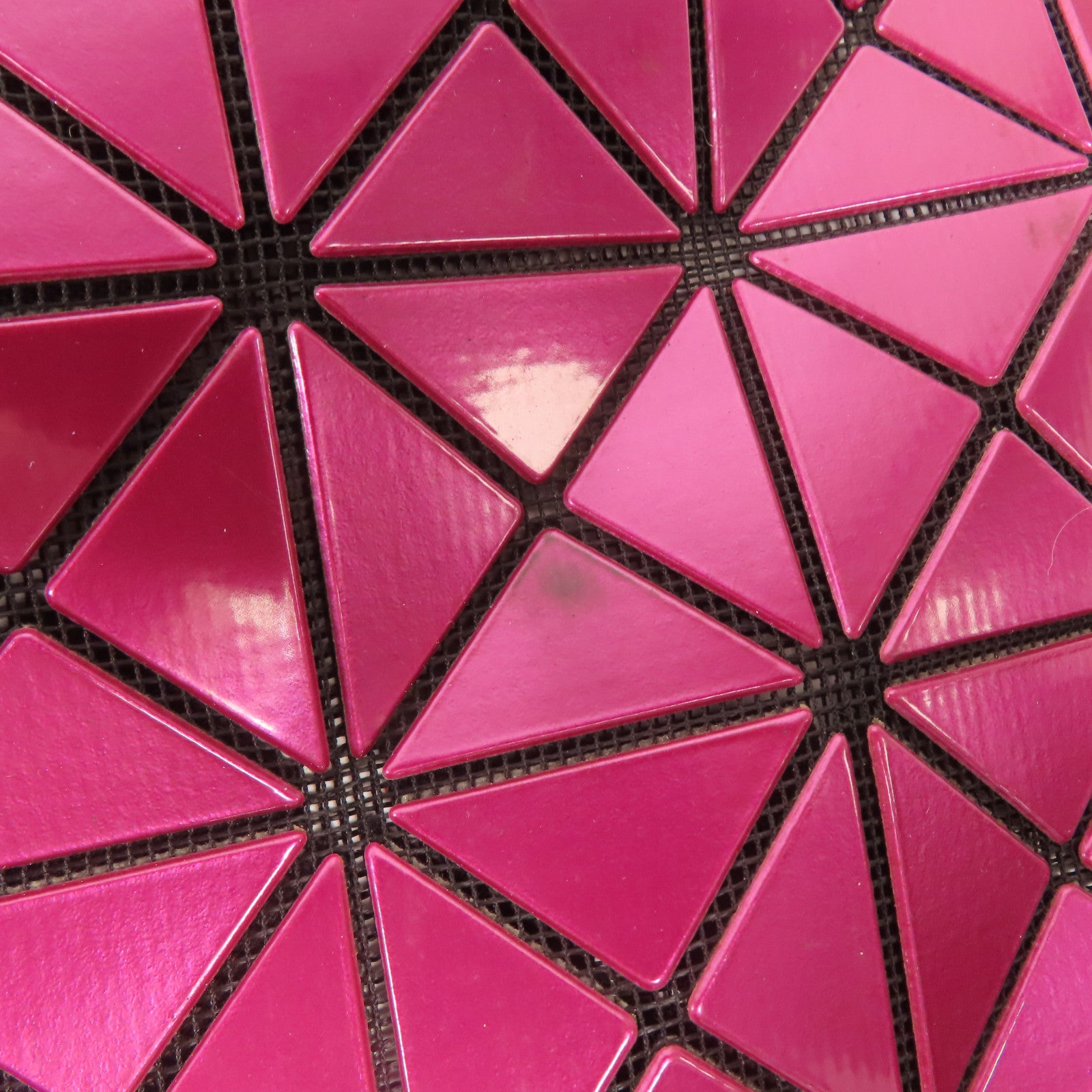 BAO BAO ISSEYMIYAKE Tote Bag Handbag PVC Purplish Red