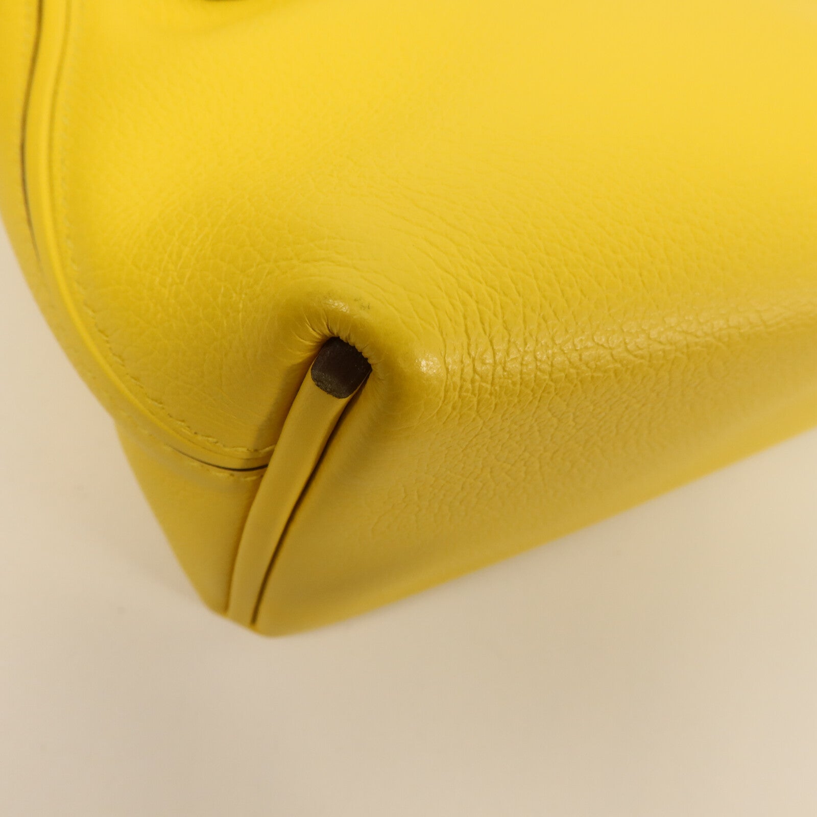 HERMES Evercolor皮革24/24 Mini手挽肩背兩用袋Jaune Citron