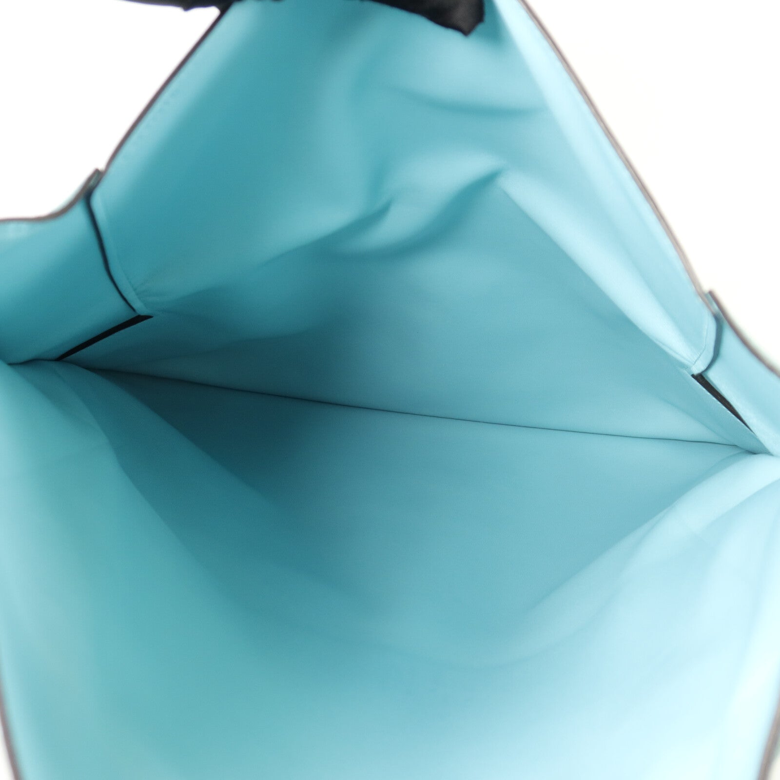 HERMES Evercolor皮革Pliplat Clutch手拿包Blue Atoll