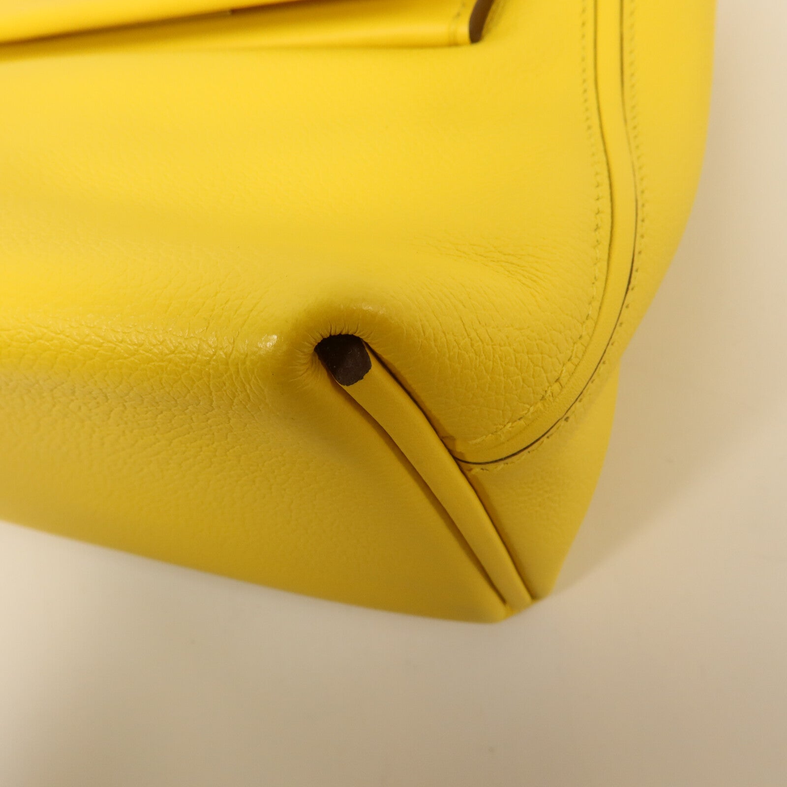 HERMES Evercolor皮革24/24 Mini手挽肩背兩用袋Jaune Citron