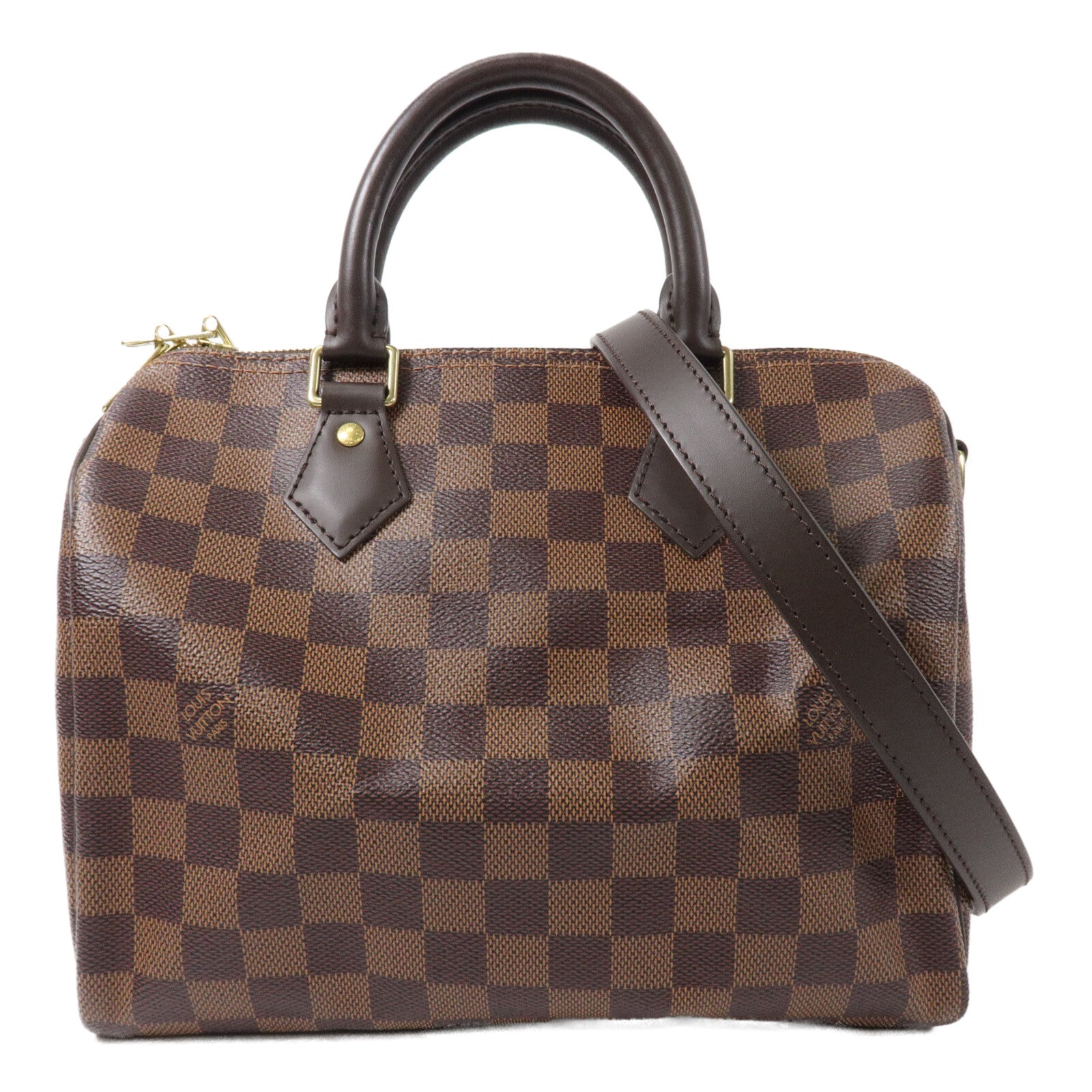 LOUIS VUITTON Damier Speedy Bandouliere 25手挽肩背兩用袋