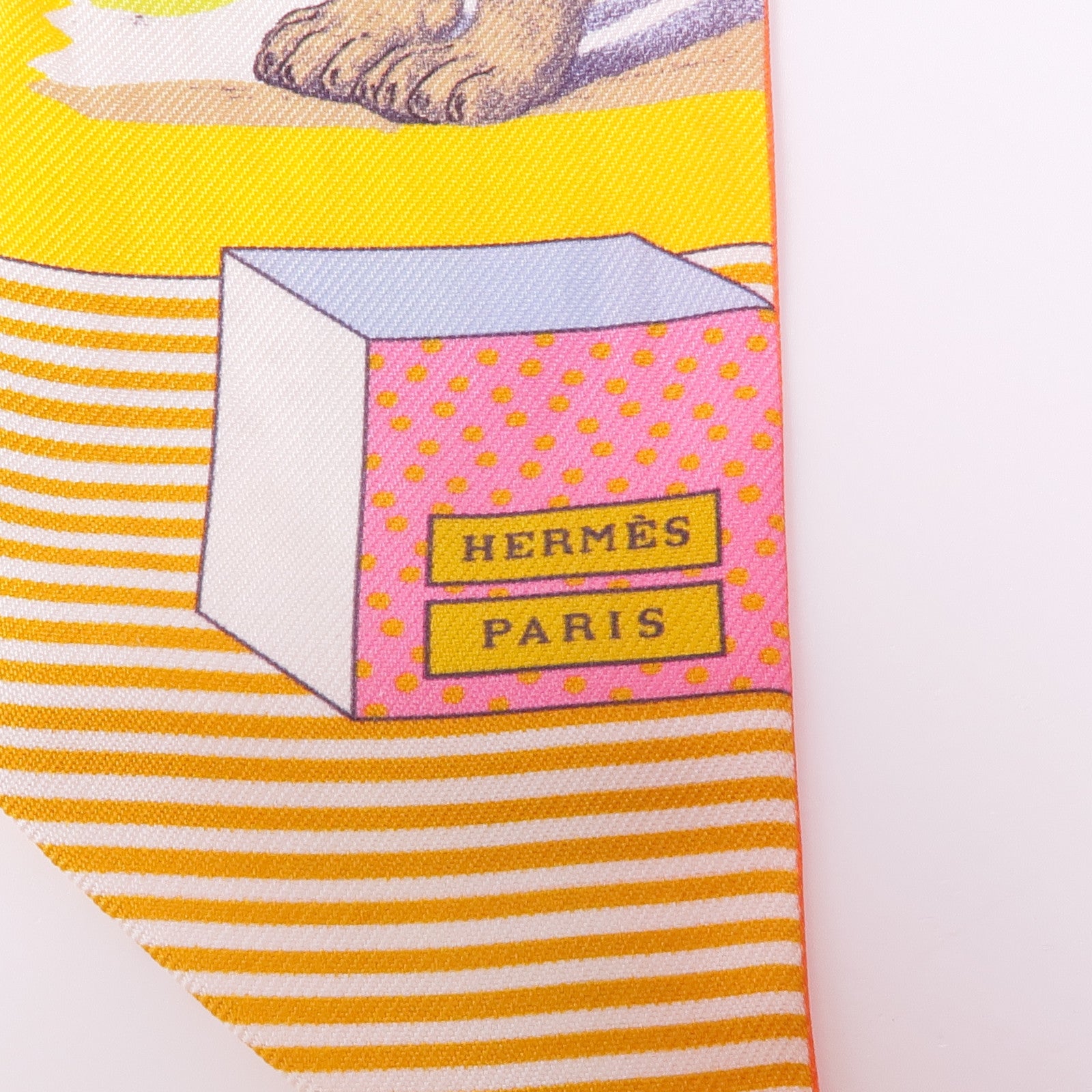 HERMES 絲質Twilly絲巾