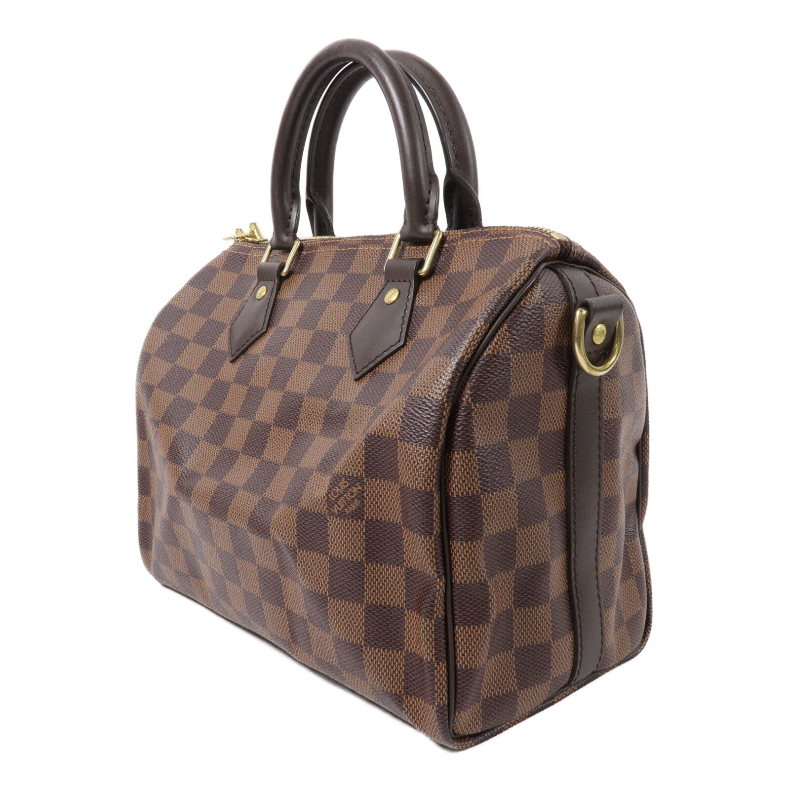 LOUIS VUITTON Damier Speedy Bandouliere 25手挽肩背兩用袋