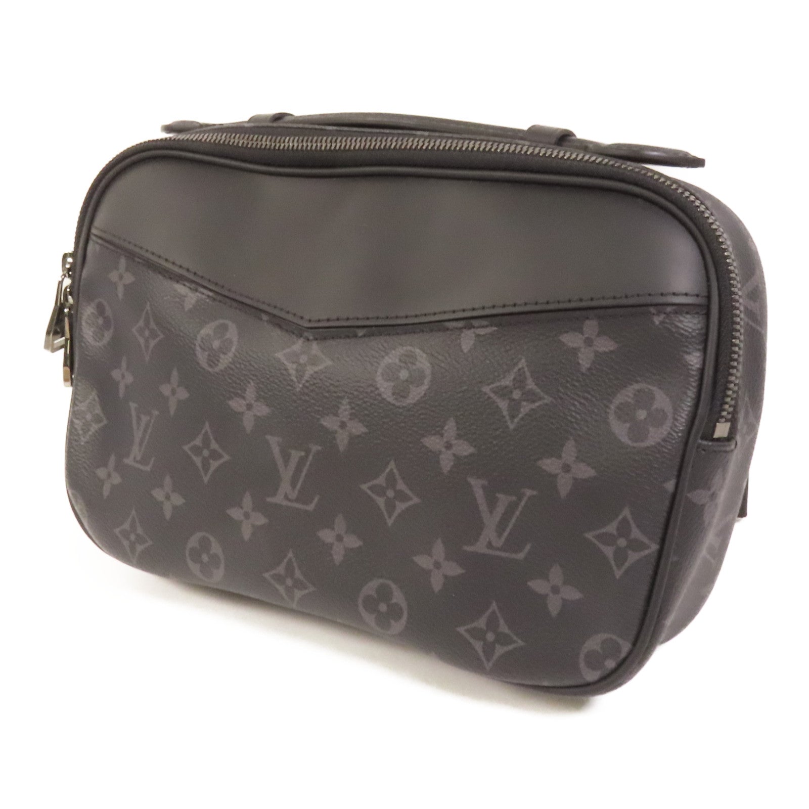 LOUIS VUITTON Monogram Eclipse Bum Bag銀扣手挽肩背兩用袋