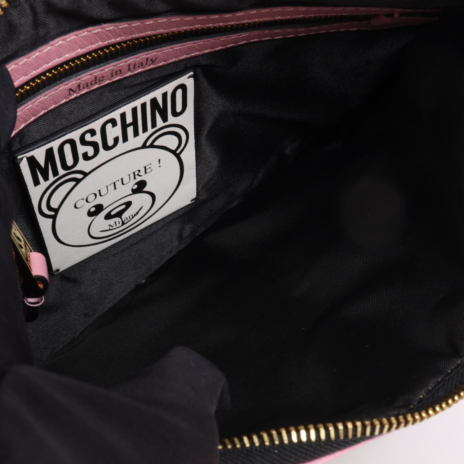 MOSCHINO 尼龍Bear Pouch手拿包