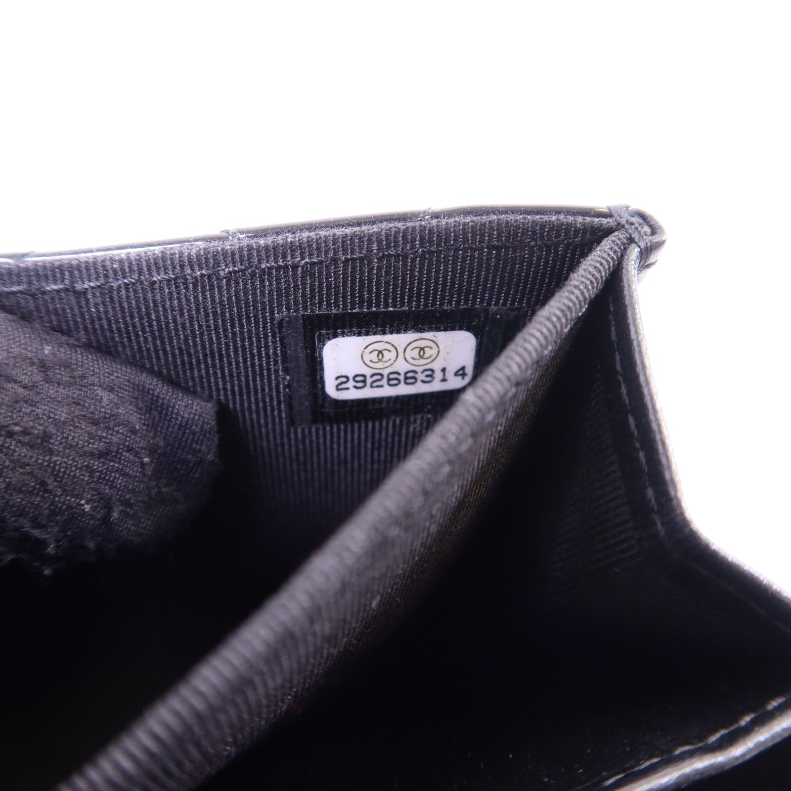 CHANEL 漆皮皮革Card Case銀扣卡片套