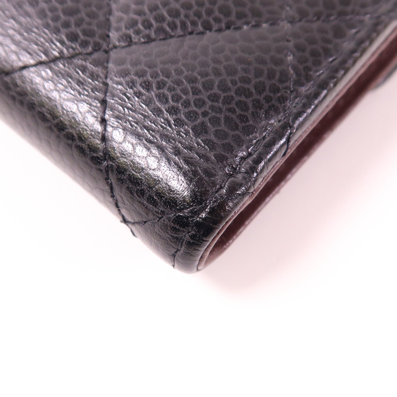 CHANEL 牛皮皮革Wallet金扣錢包
