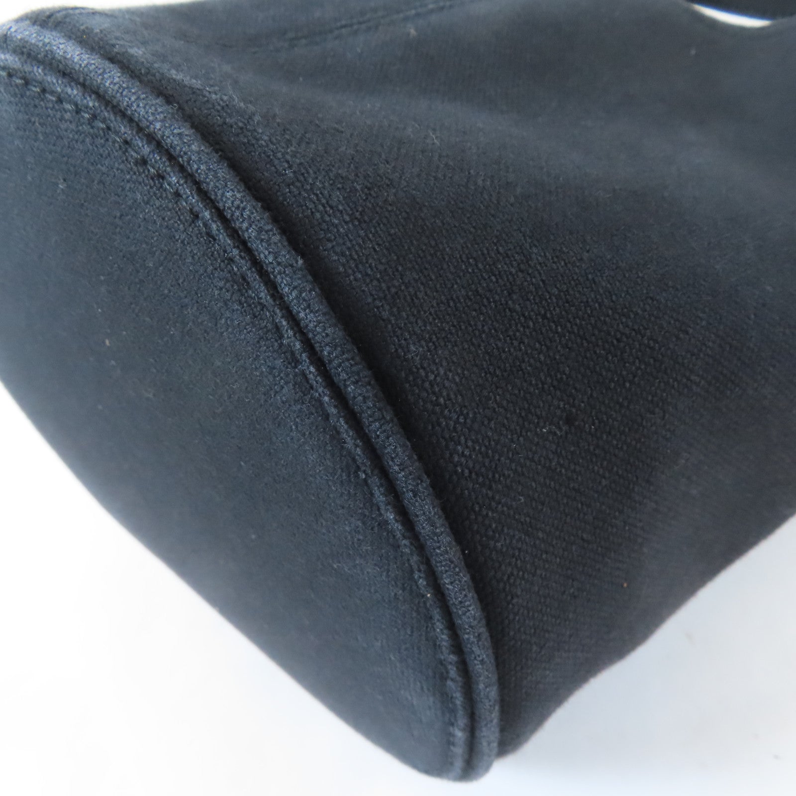 BALENCIAGA 帆布Wave Tote XS銀扣手挽肩背兩用袋黑色