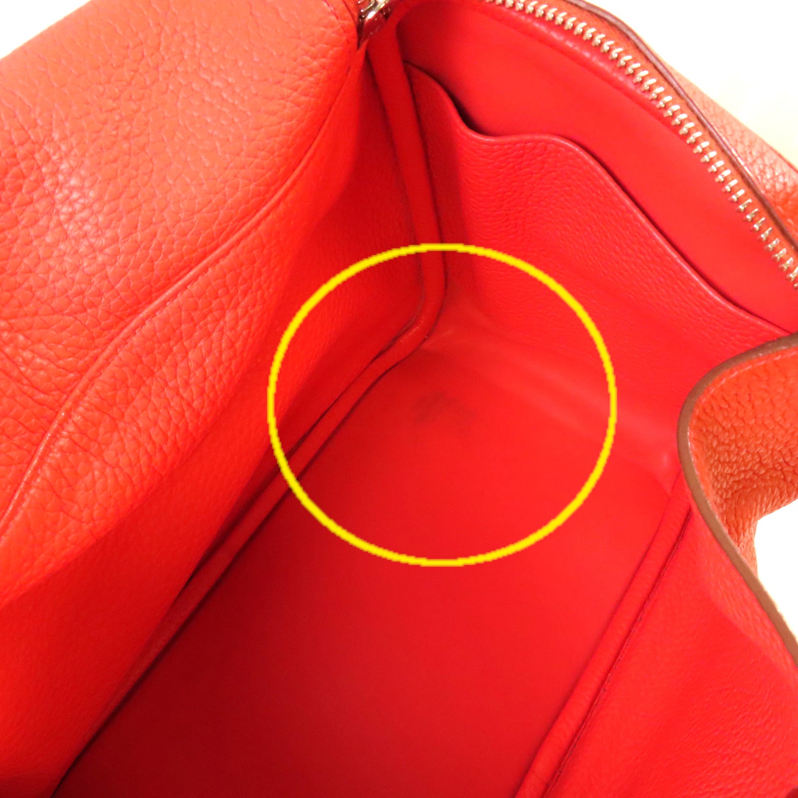 HERMES Clemence皮革Lindy 30 Shoulder Bag銀扣肩背袋Sanguine三文魚色/Rouge Pivoine牡丹紅色
