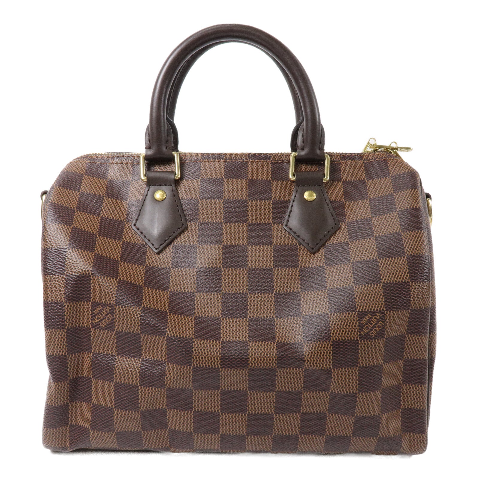 LOUIS VUITTON Damier Speedy Bandouliere 25手挽肩背兩用袋