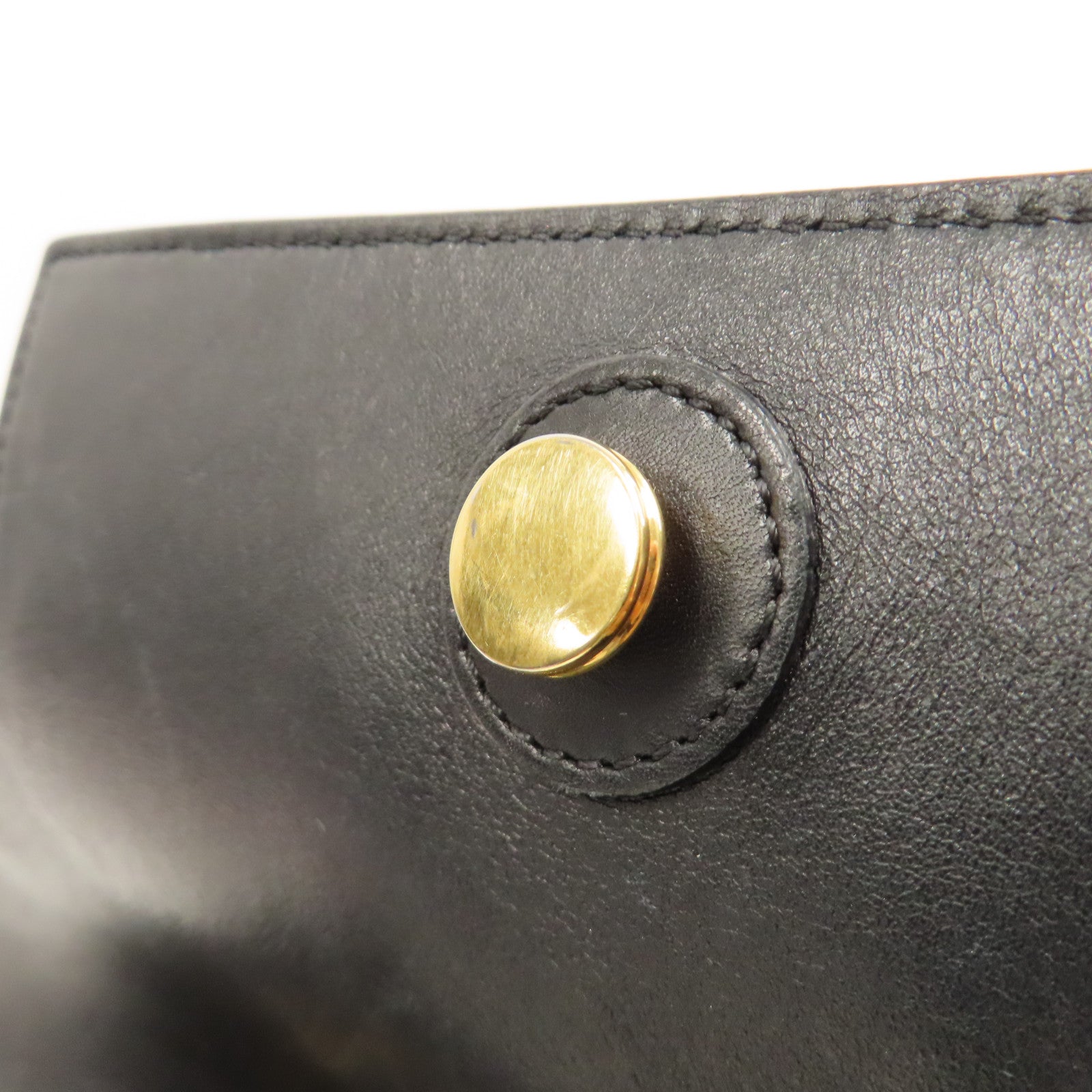 CELINE 【激減優惠】蛇皮皮革Belt Bag金扣手挽肩背兩用袋黑色