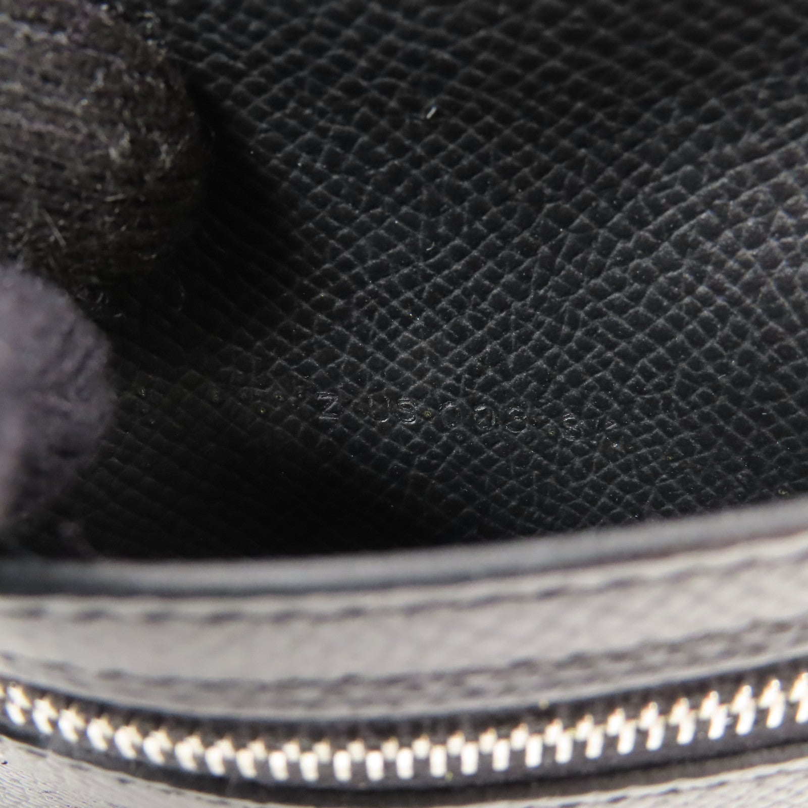 HERMES Epsom皮革/Alligator皮革Bearn Compact銀扣錢包Noir